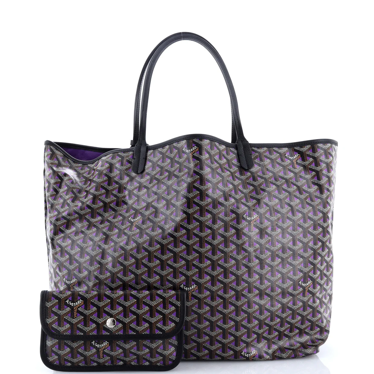 Saint Louis Tote Claire Voie Coated Canvas GM - Deep Luxury