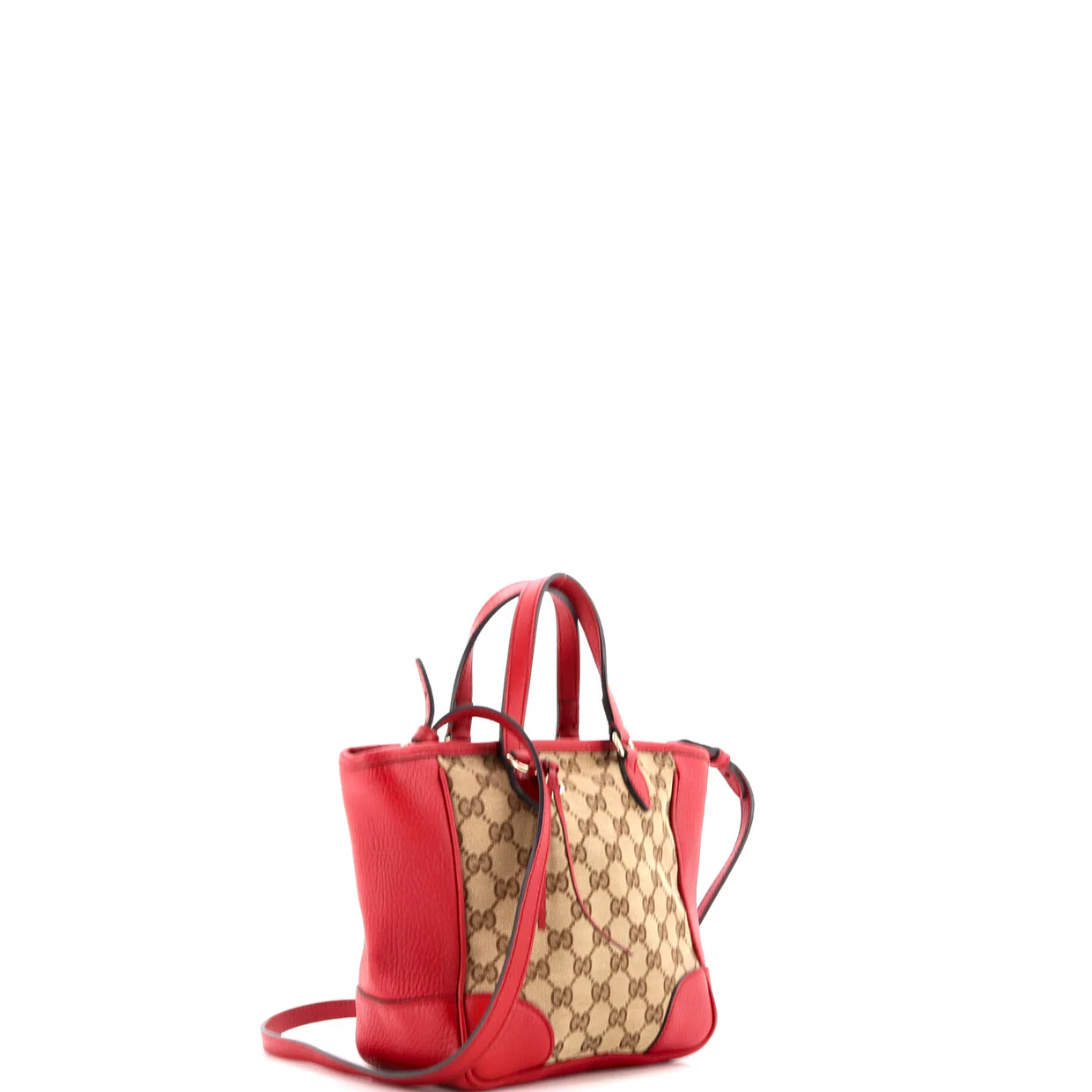 Bree Convertible Tote GG Canvas with Leather Small - Deep Luxury