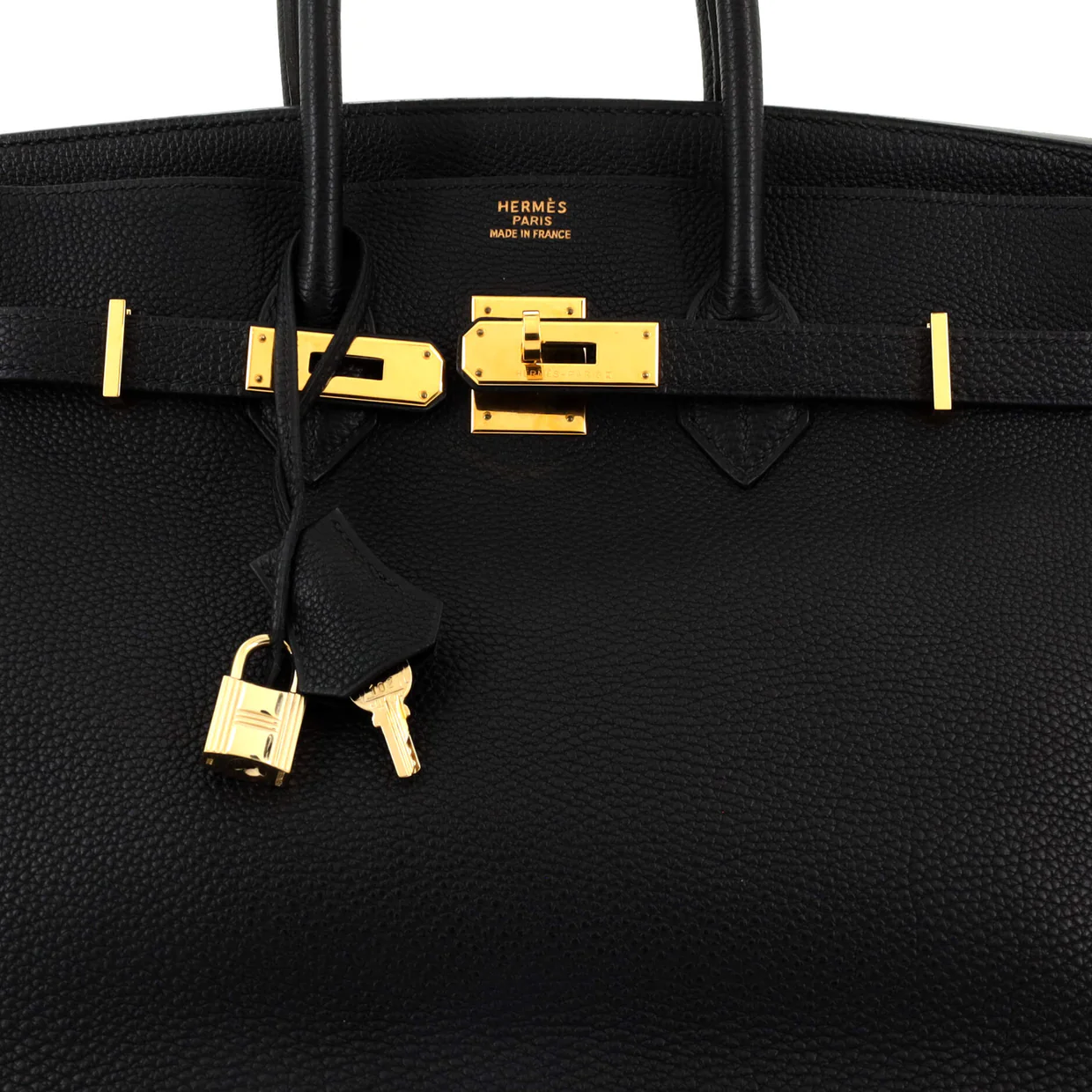 Birkin Handbag Noir Togo with Gold Hardware 35 - Deep Luxury