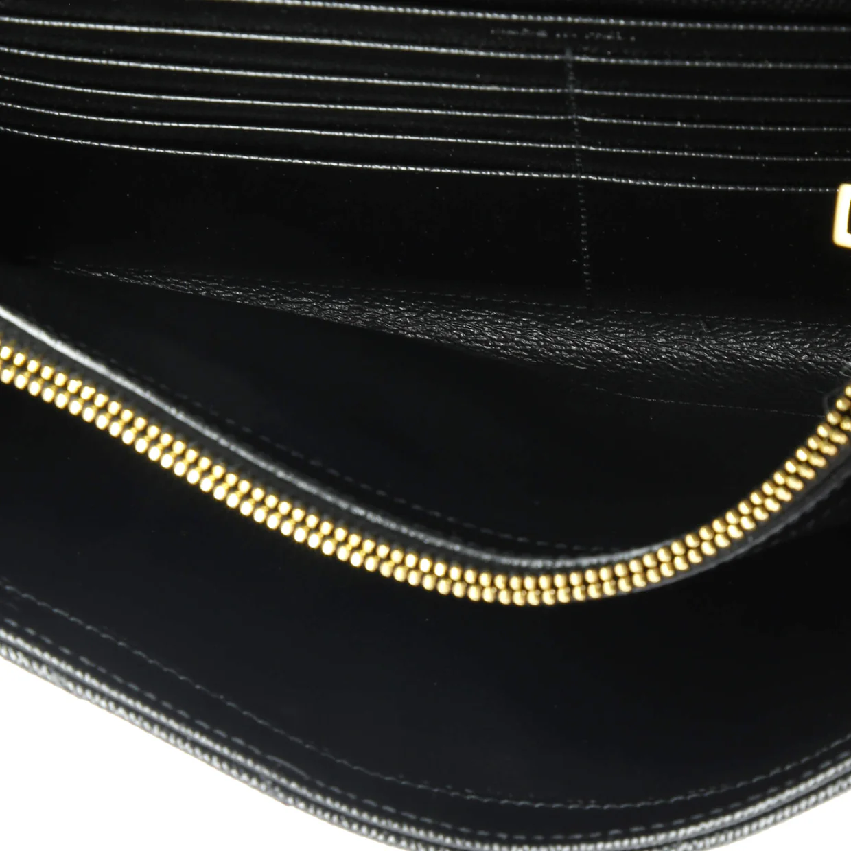 Classic Monogram Wallet on Chain Matelasse Chevron Leather Medium - Deep Luxury