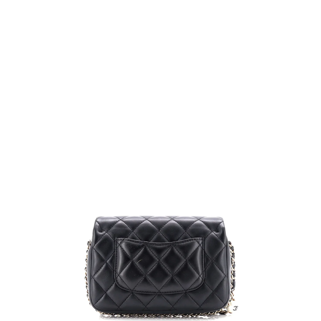 My Precious Pearls Chain Flap Bag Quilted Lambskin Medium - Deep Luxury