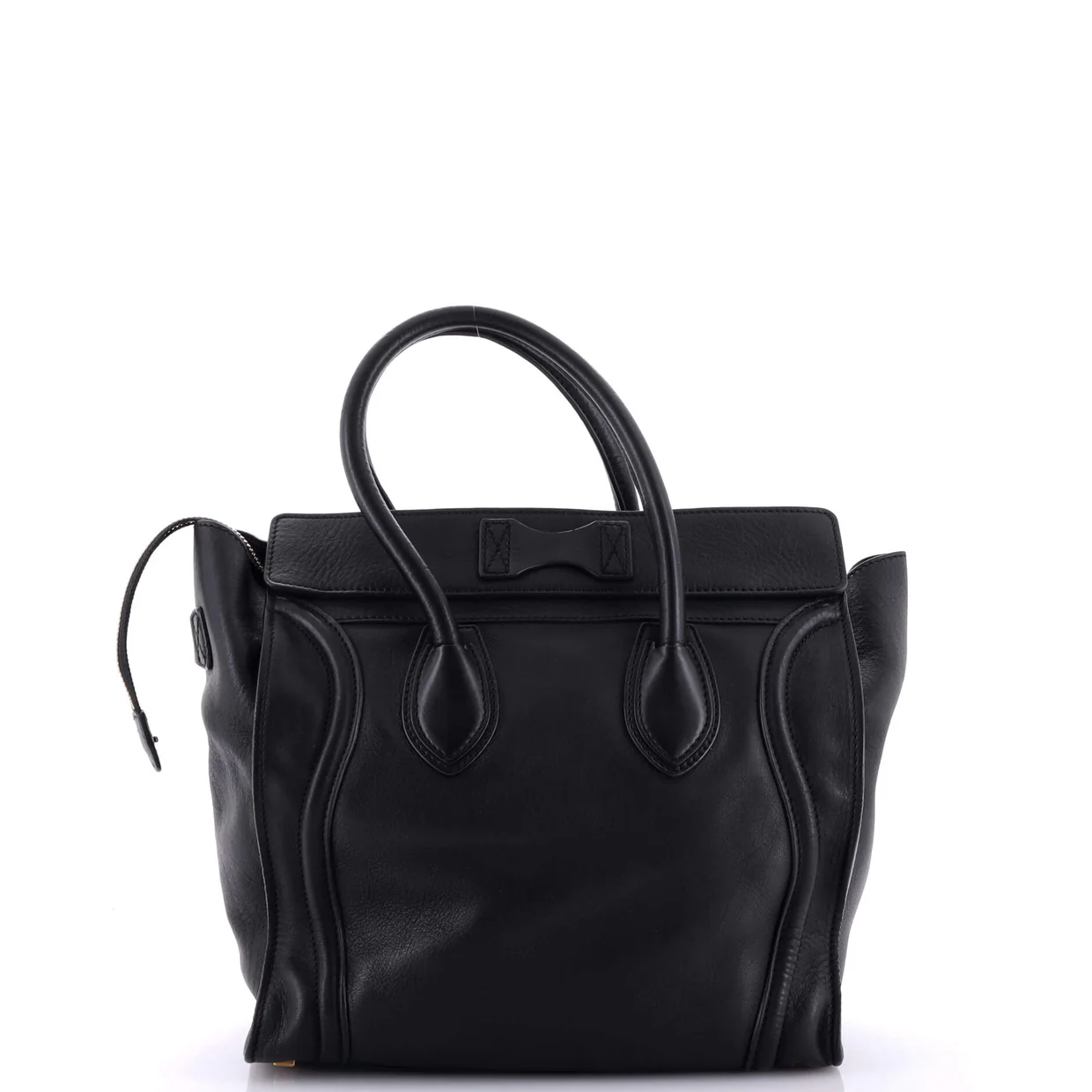 Luggage Bag Smooth Leather Mini - Deep Luxury