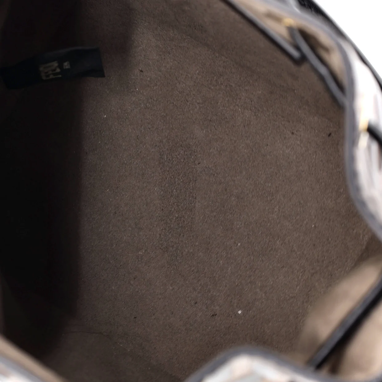 Mon Tresor Bucket Bag Zucca Embossed Leather Mini - Deep Luxury