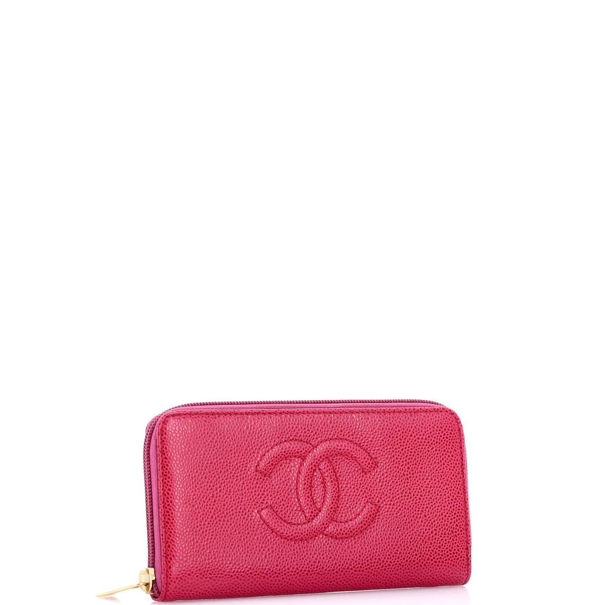 Timeless CC Zipped Wallet Caviar Long - Deep Luxury
