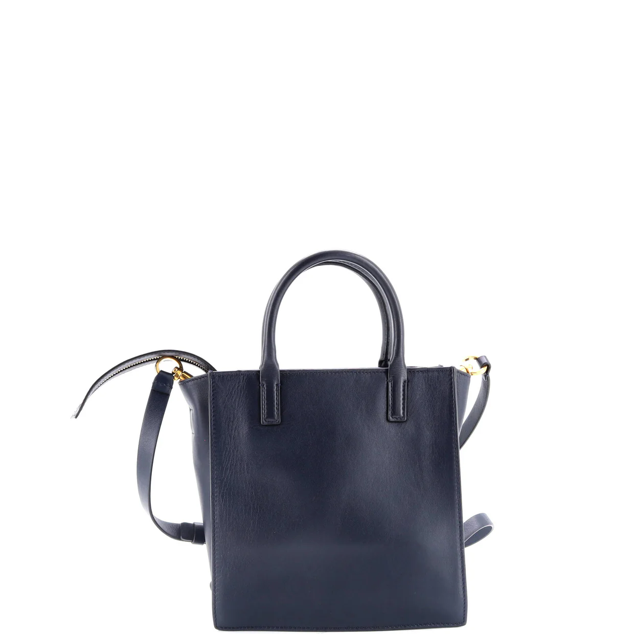 VLogo Walk Tote Leather Small - Deep Luxury