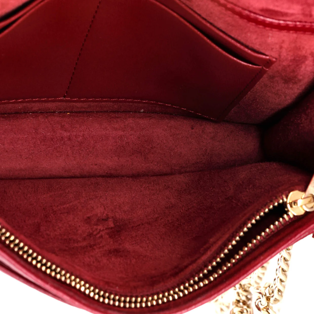 Diorama Wallet on Chain Leather - Deep Luxury