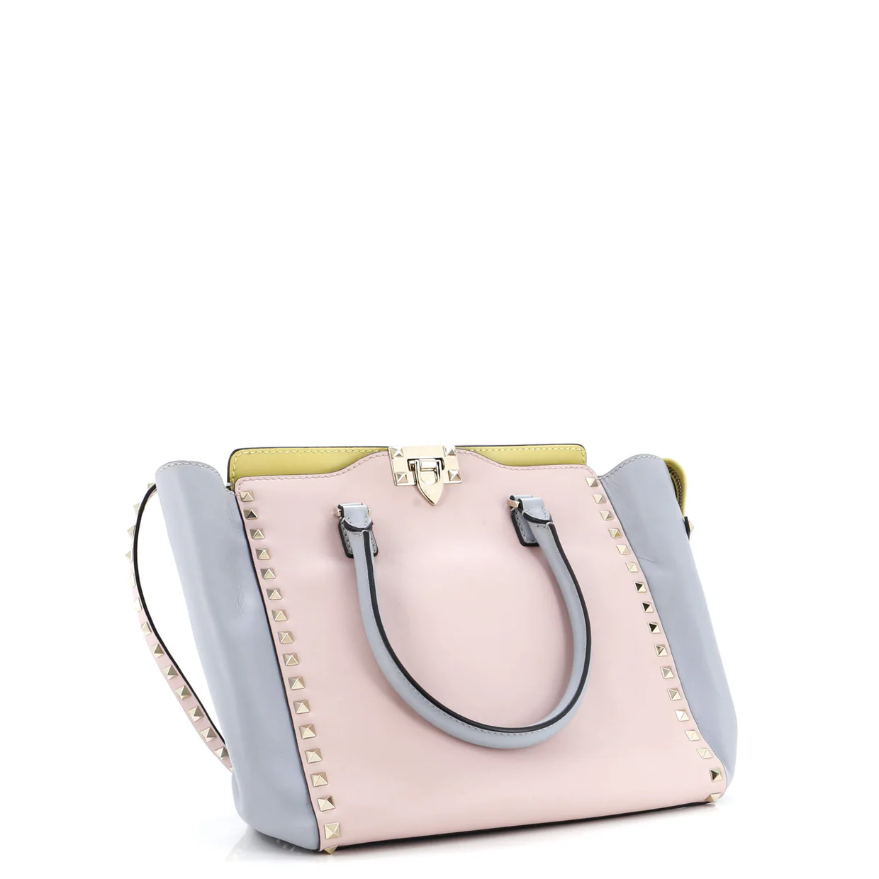 Rockstud Tote Rigid Leather Medium - Deep Luxury