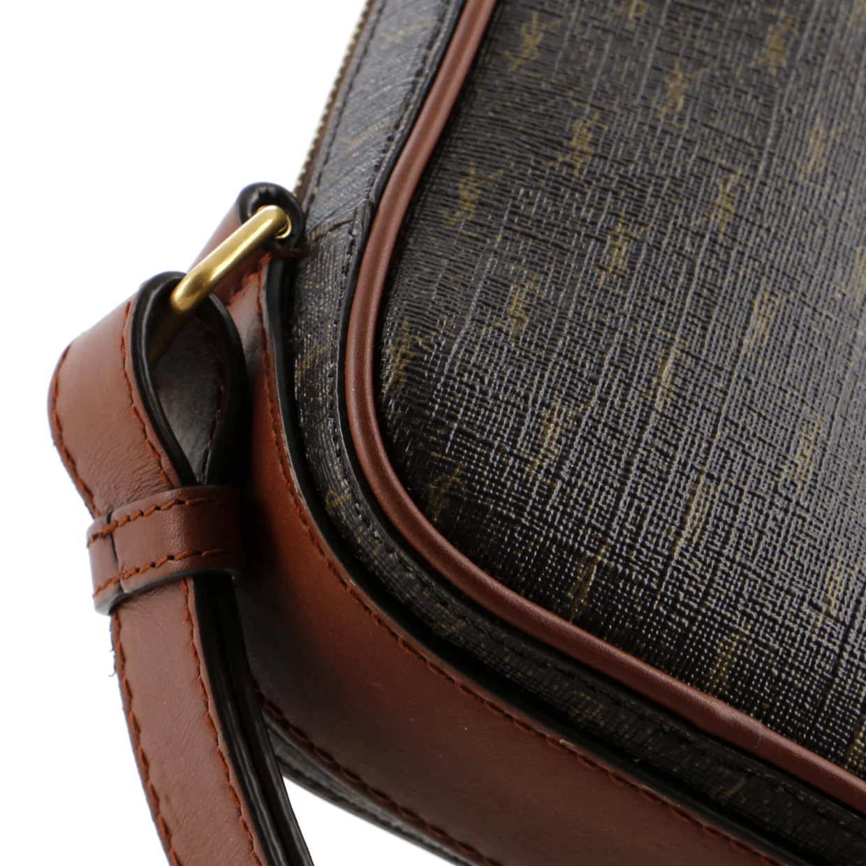 Le Monogramme Crossbody Pouch Monogram All Over Coated Canvas and Leather Small - Deep Luxury