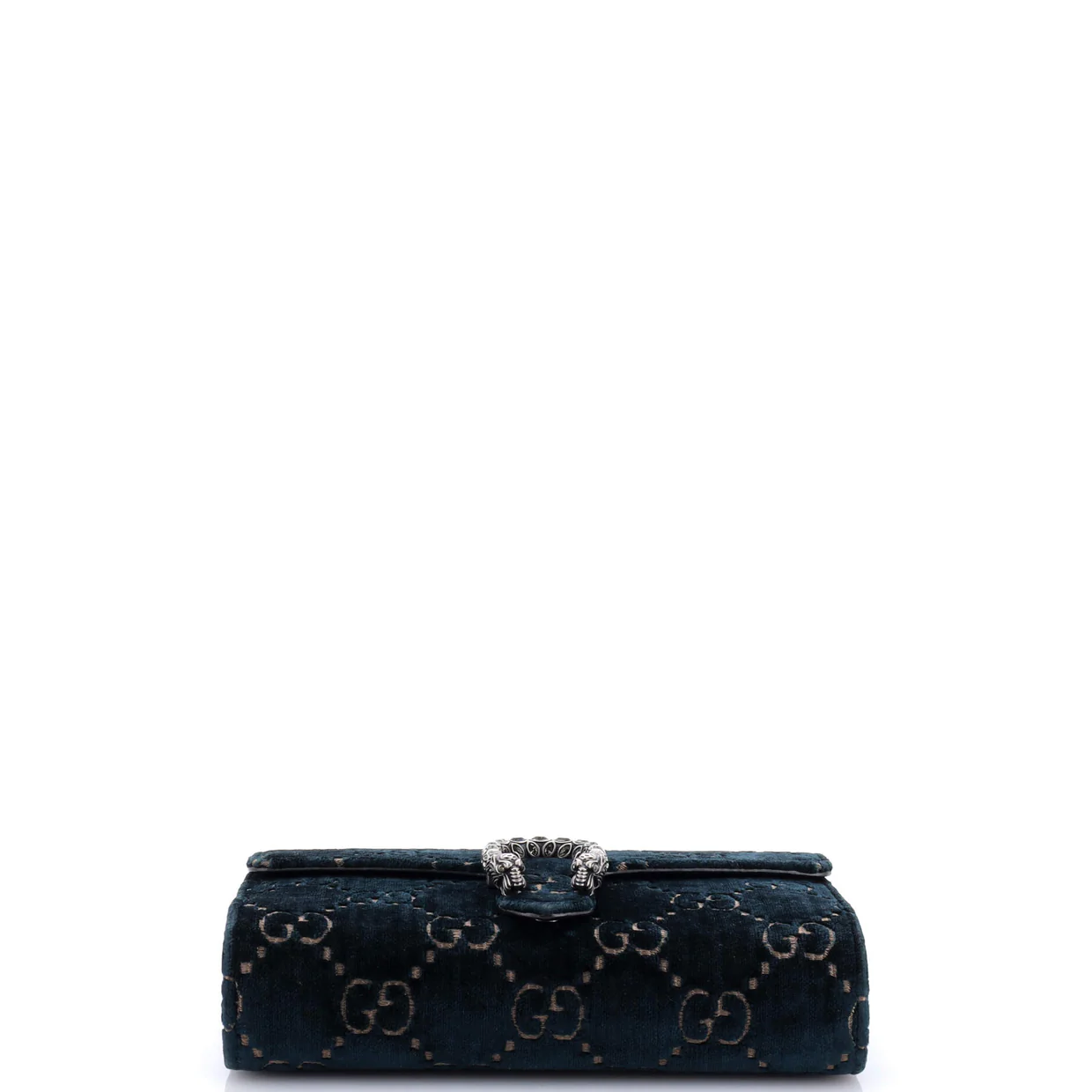 Dionysus Chain Wallet GG Velvet Small - Deep Luxury