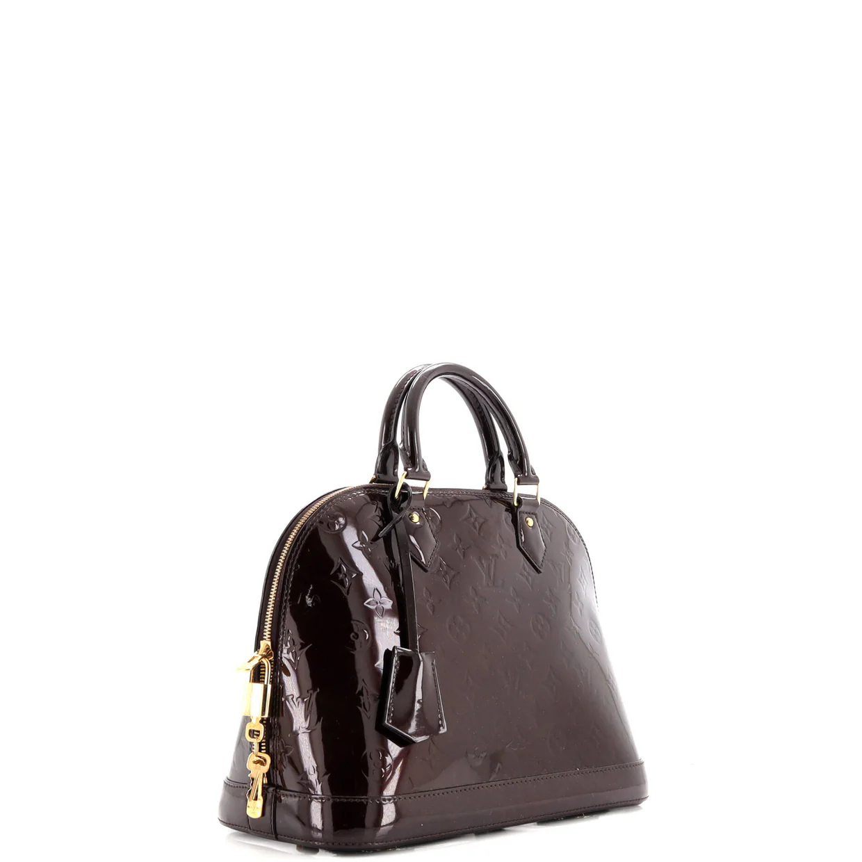 Alma Handbag Monogram Vernis PM - Deep Luxury