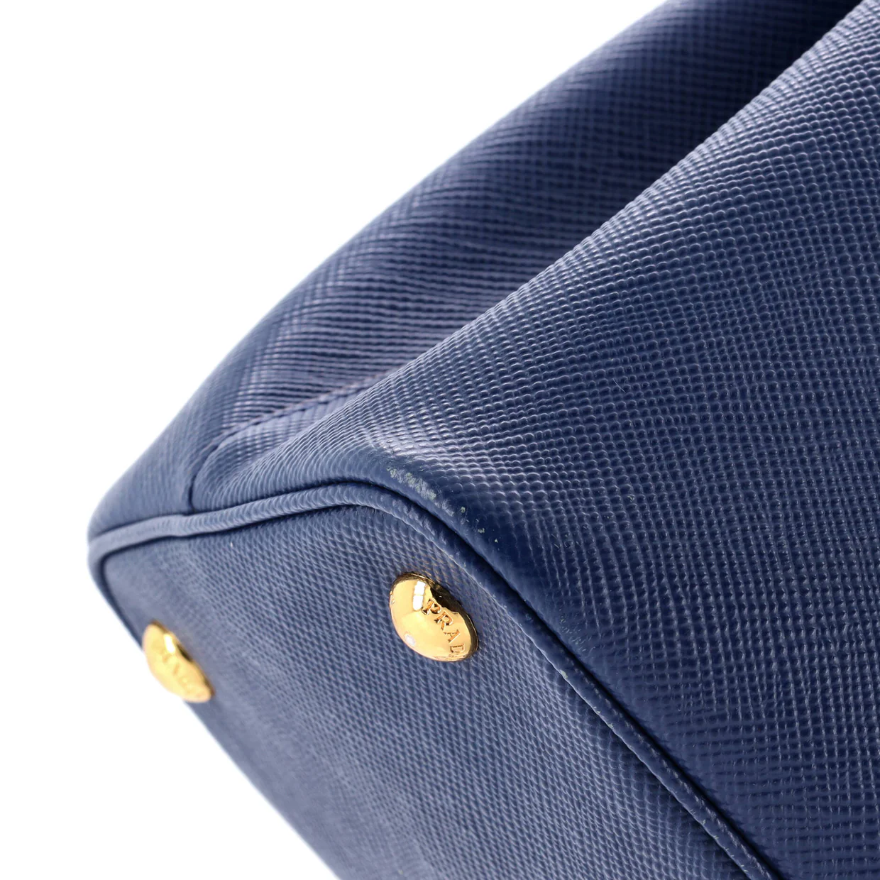 Cuir Double Tote Saffiano Leather Small - Deep Luxury