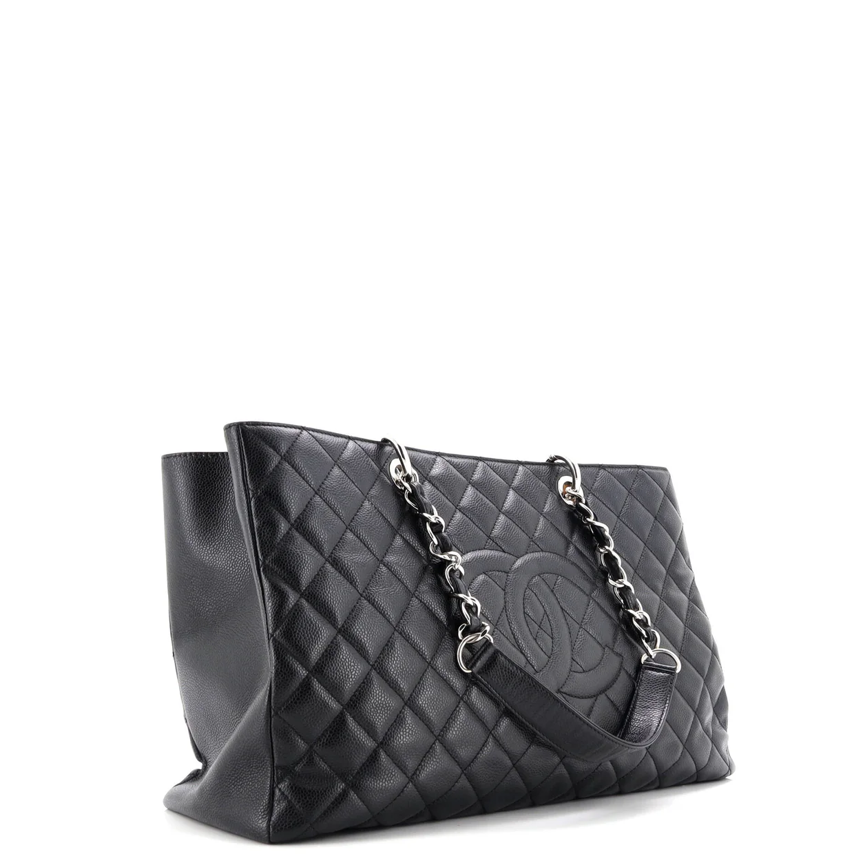 Grand Shopping Tote Quilted Caviar XL - Deep Luxury