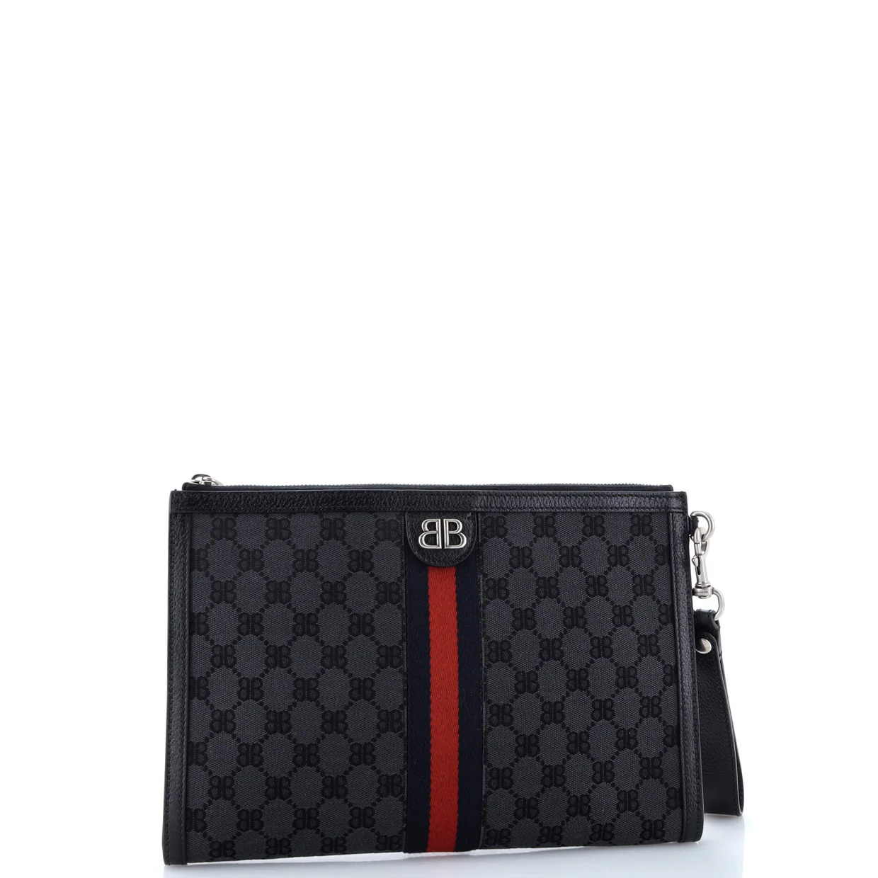 x Gucci The Hacker Project Web Wristlet Clutch BB Canvas - Deep Luxury