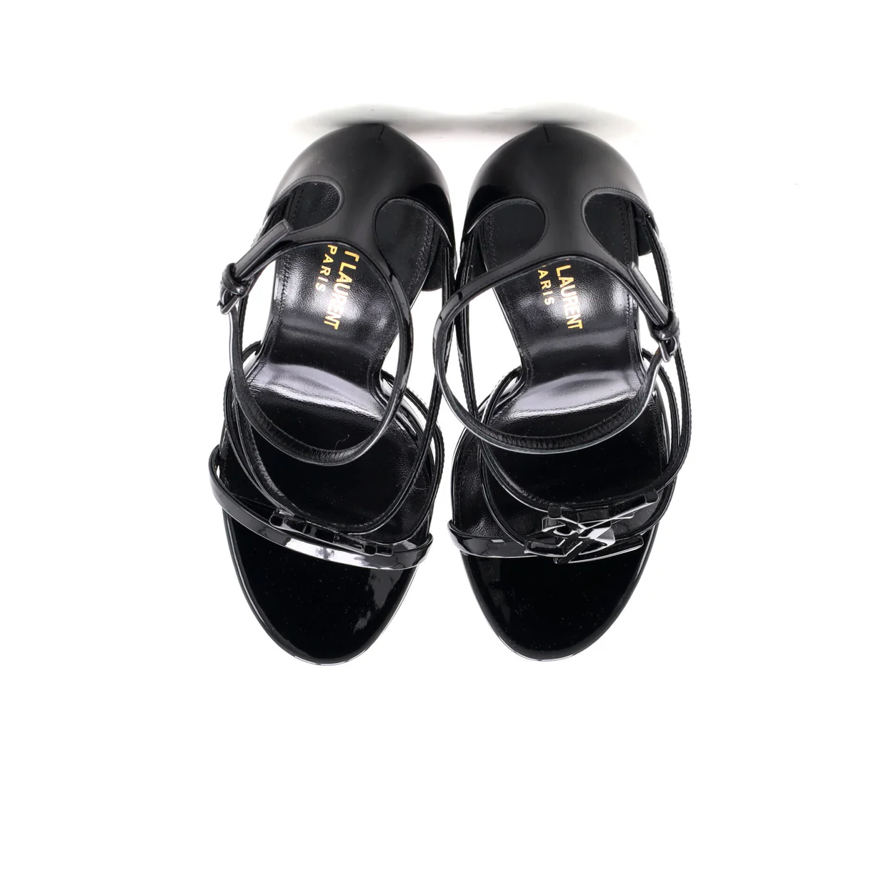 Women's Cassandra Heeled Sandals Patent 100 - Deep Luxury