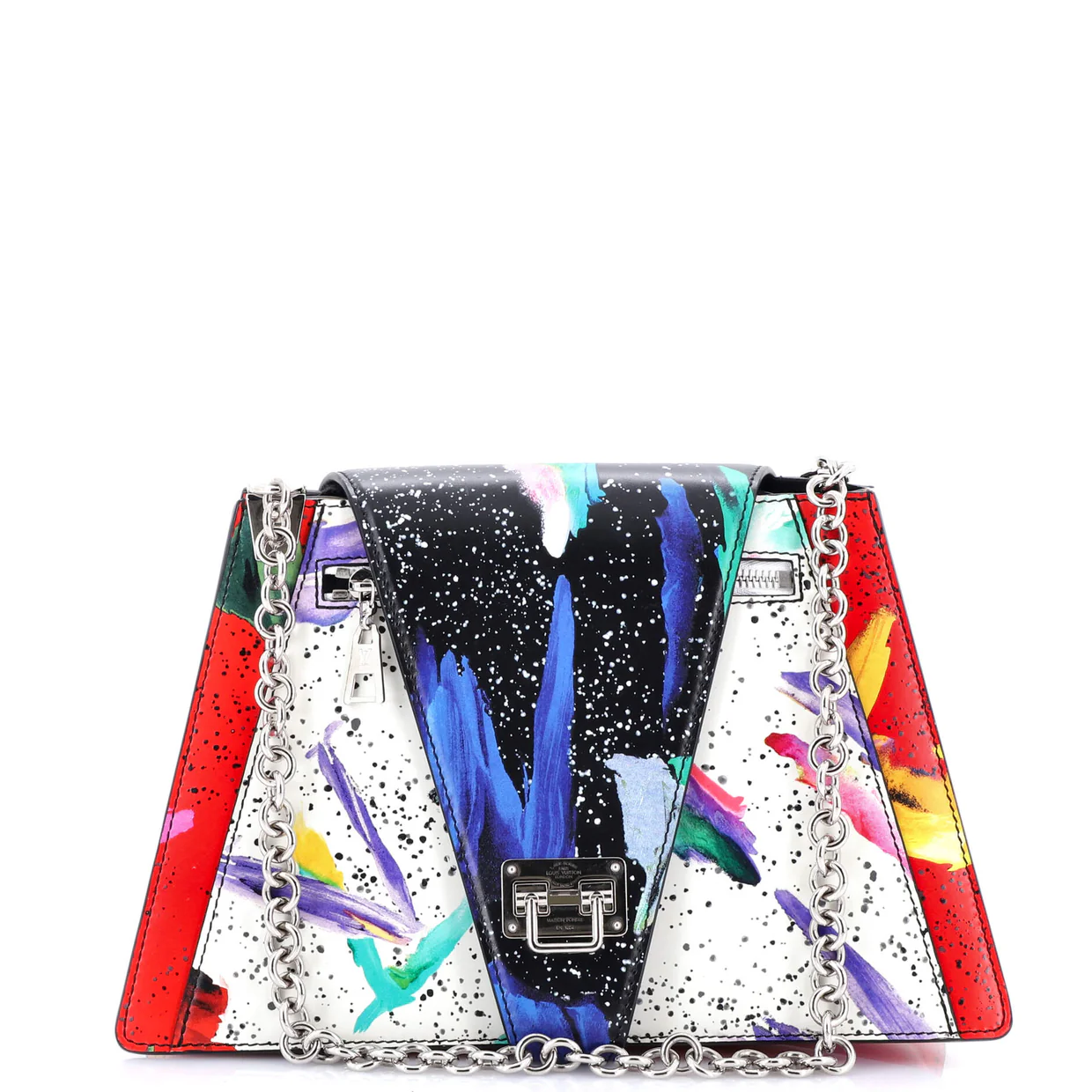 Trapeze Handbag Printed Leather - Deep Luxury
