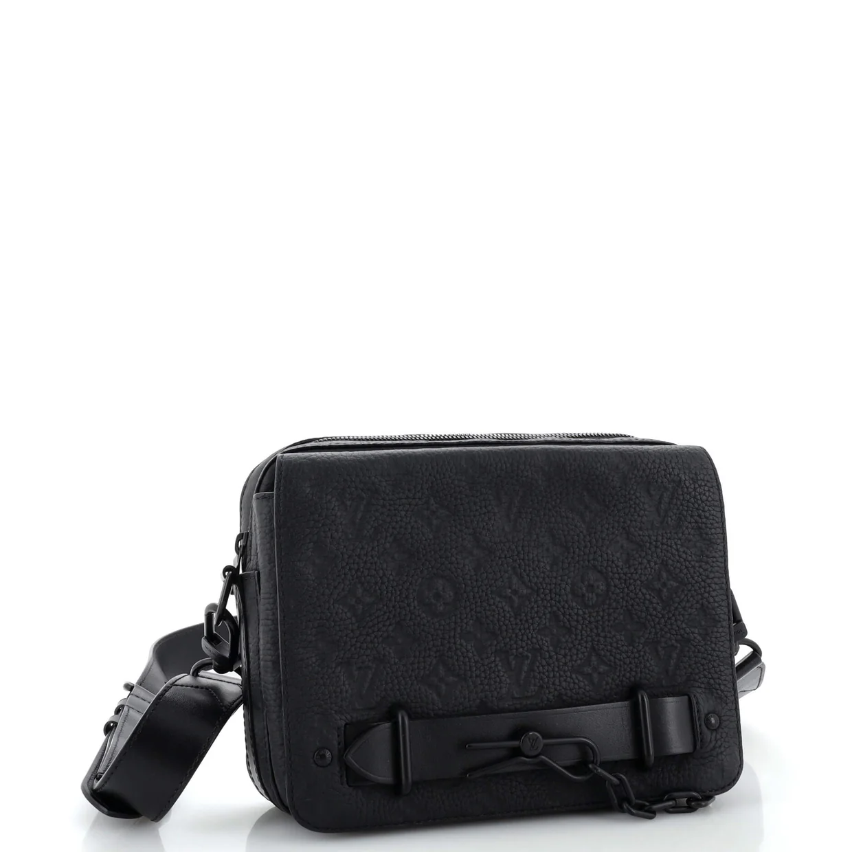 Steamer Messenger Bag Monogram Taurillon Leather - Deep Luxury