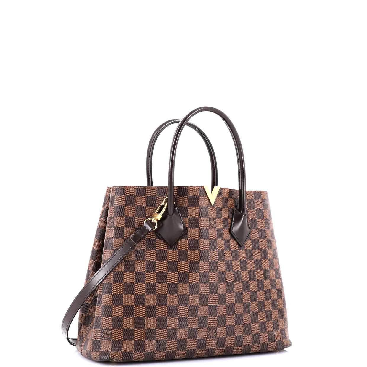 Kensington Handbag Damier - Deep Luxury
