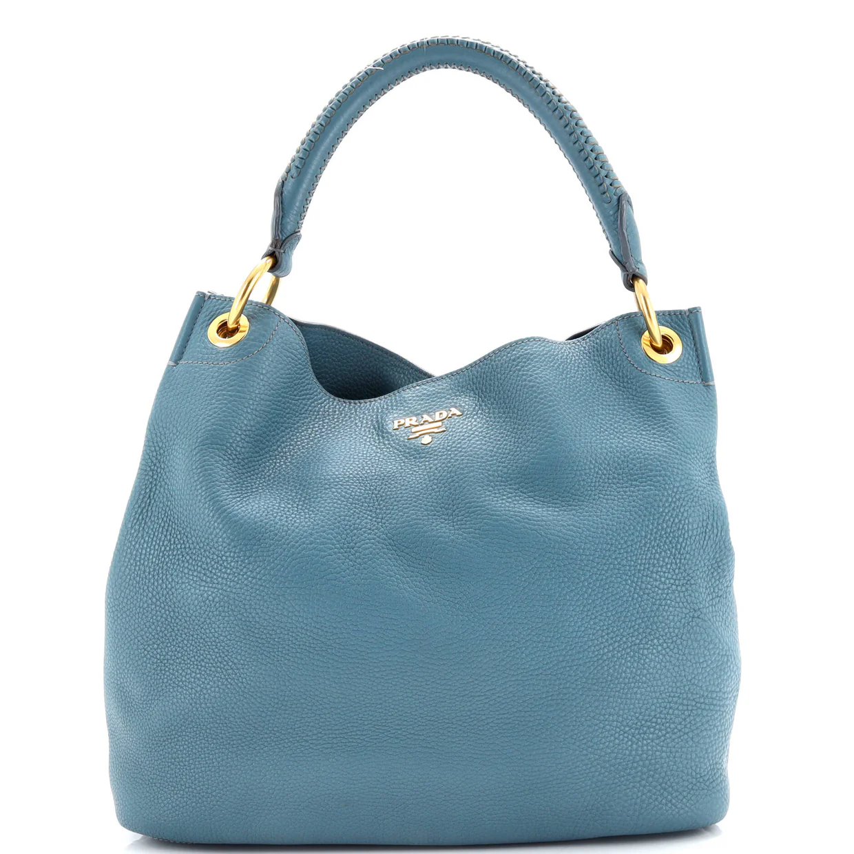 Rolled Hobo Vitello Daino Large - Deep Luxury