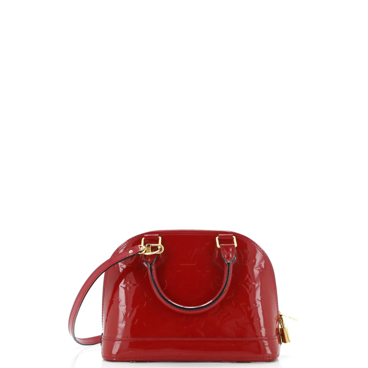 Alma Handbag Monogram Vernis BB - Deep Luxury