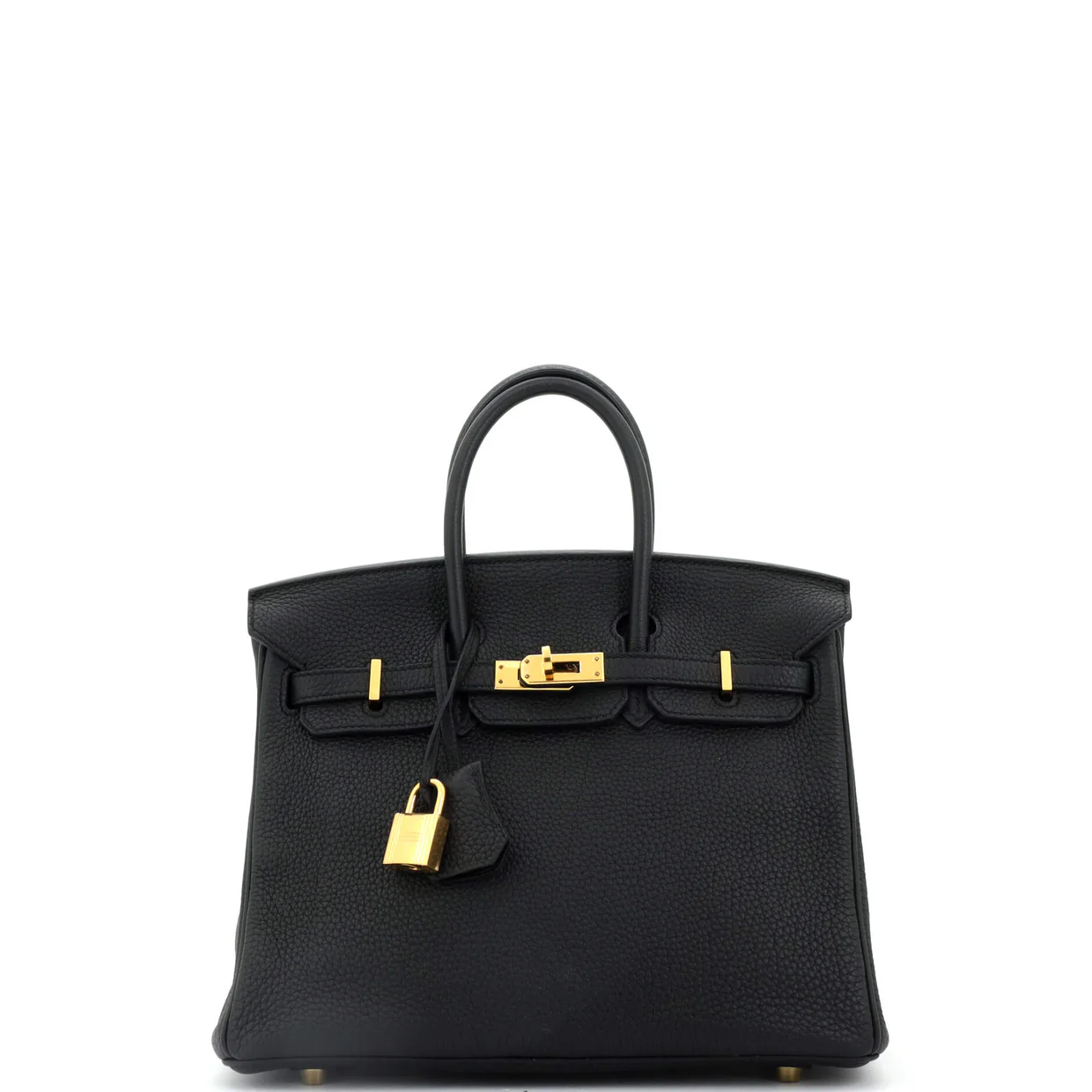 Birkin Handbag Noir Togo with Gold Hardware 25 - Deep Luxury
