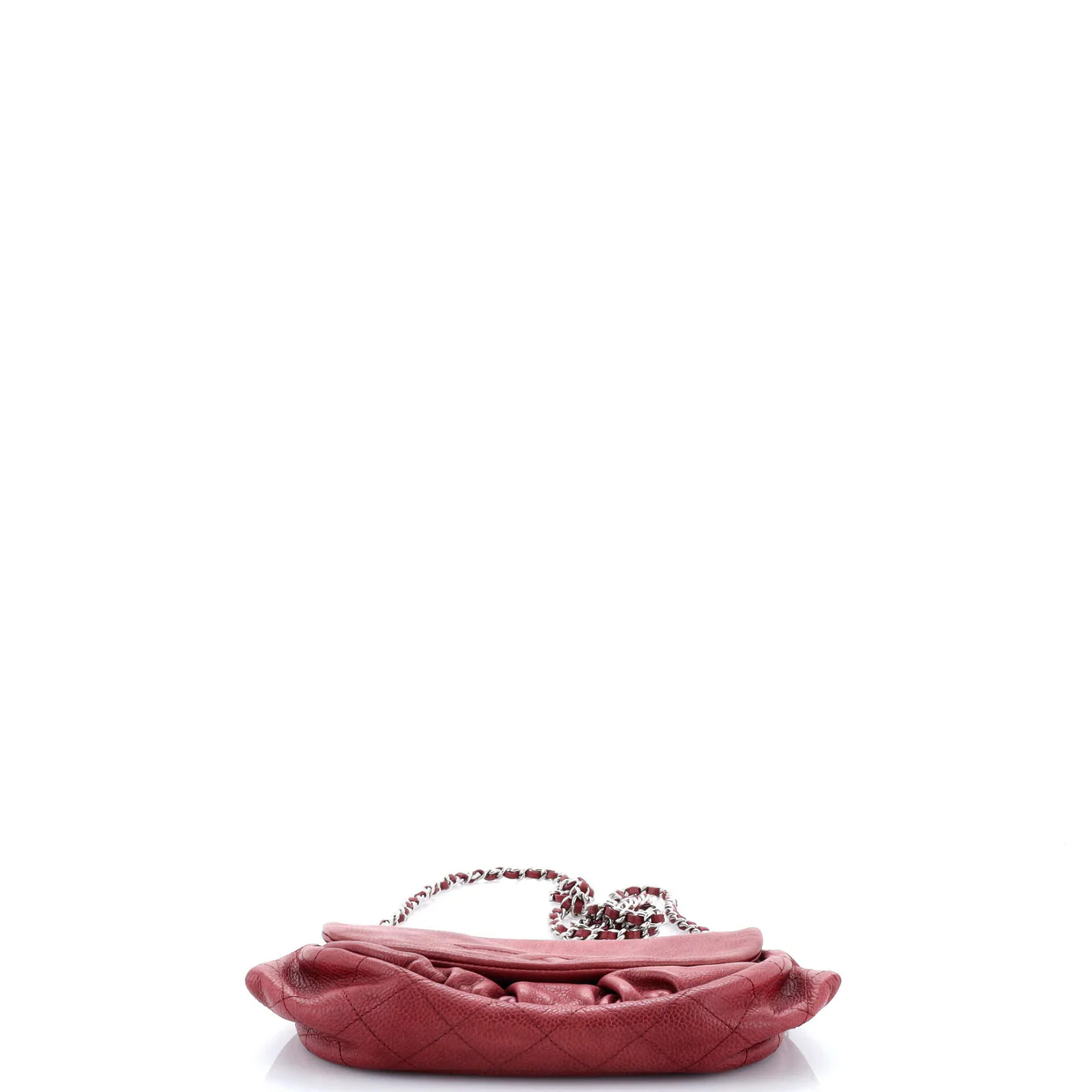 Half Moon Wallet on Chain Caviar - Deep Luxury