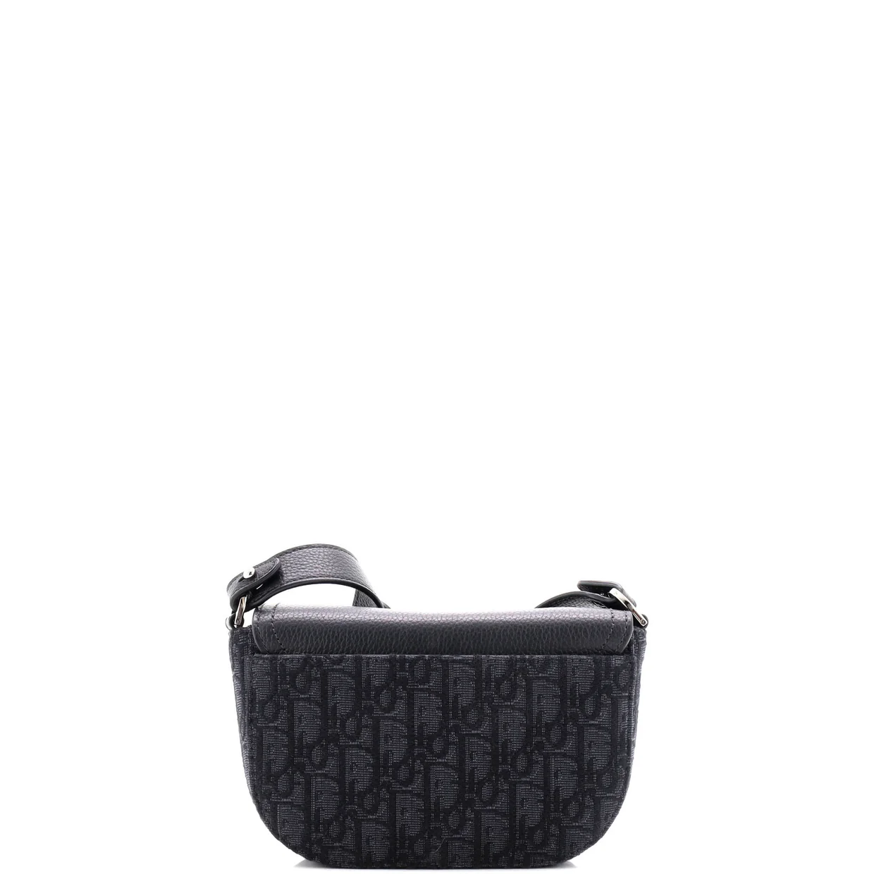 Saddle Buckle Flap Messenger Bag Oblique Canvas and Leather Mini - Deep Luxury