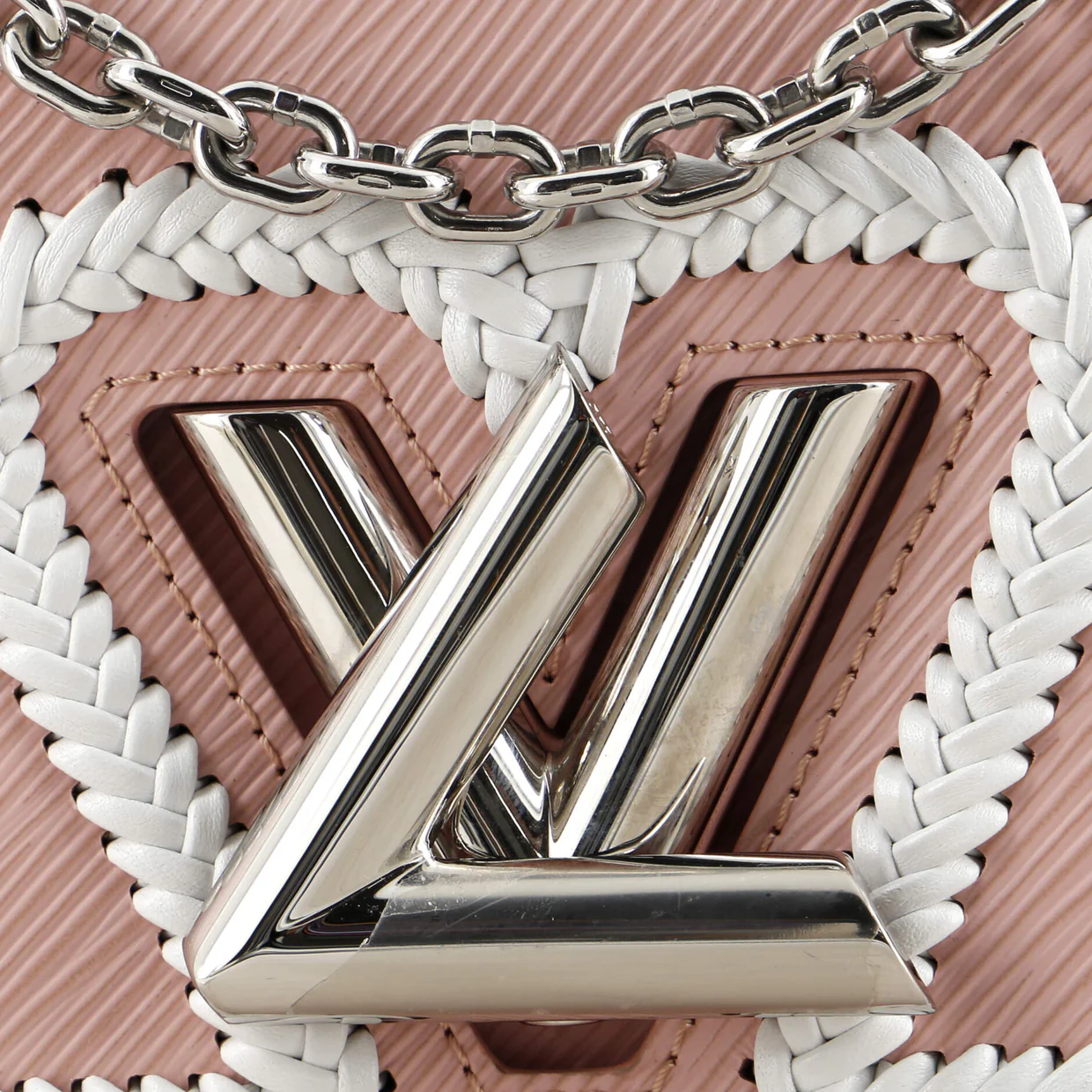 Twist Convertible Handbag Whipstitch Epi Leather MM - Deep Luxury