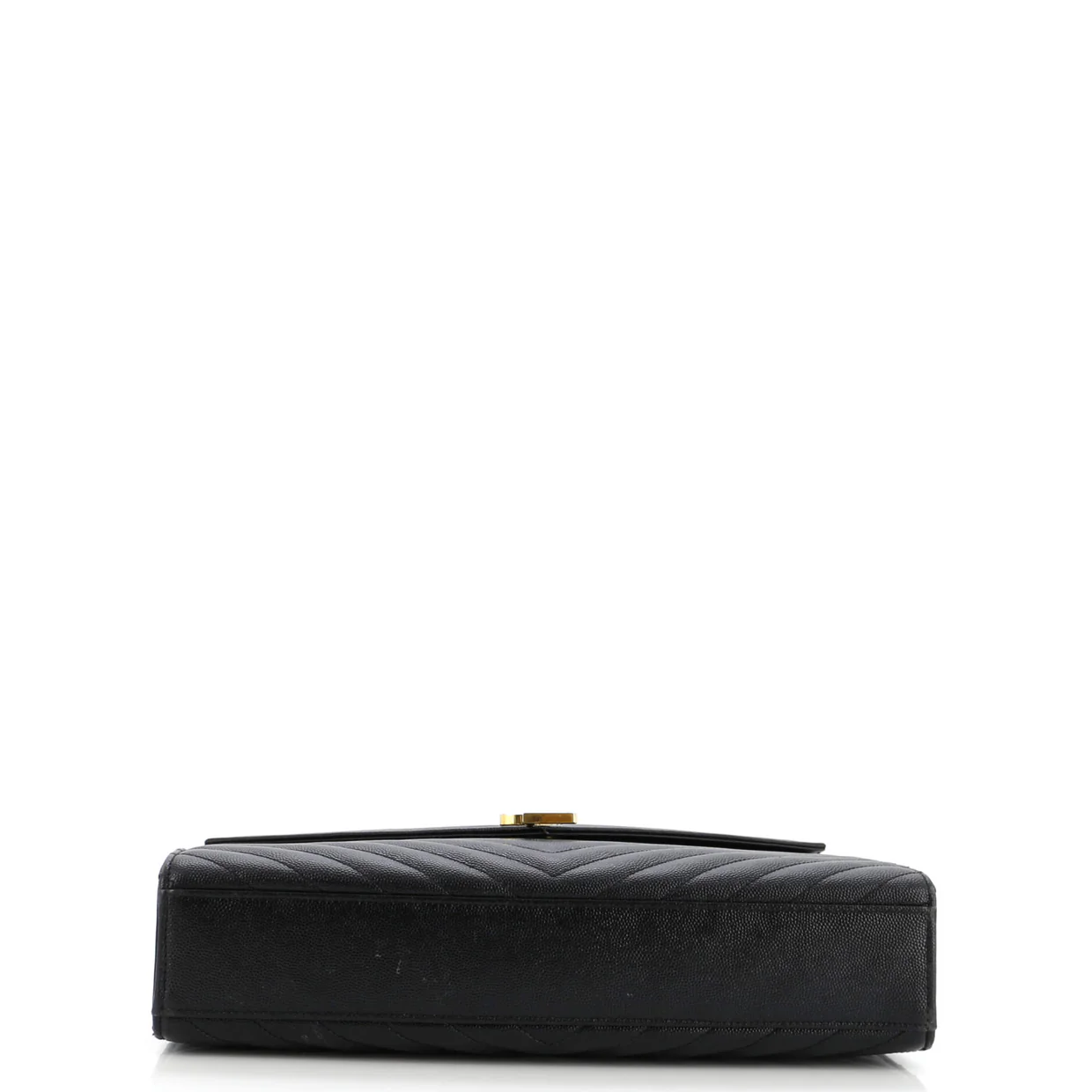 Classic Monogram Envelope Satchel Matelasse Chevron Leather Large - Deep Luxury