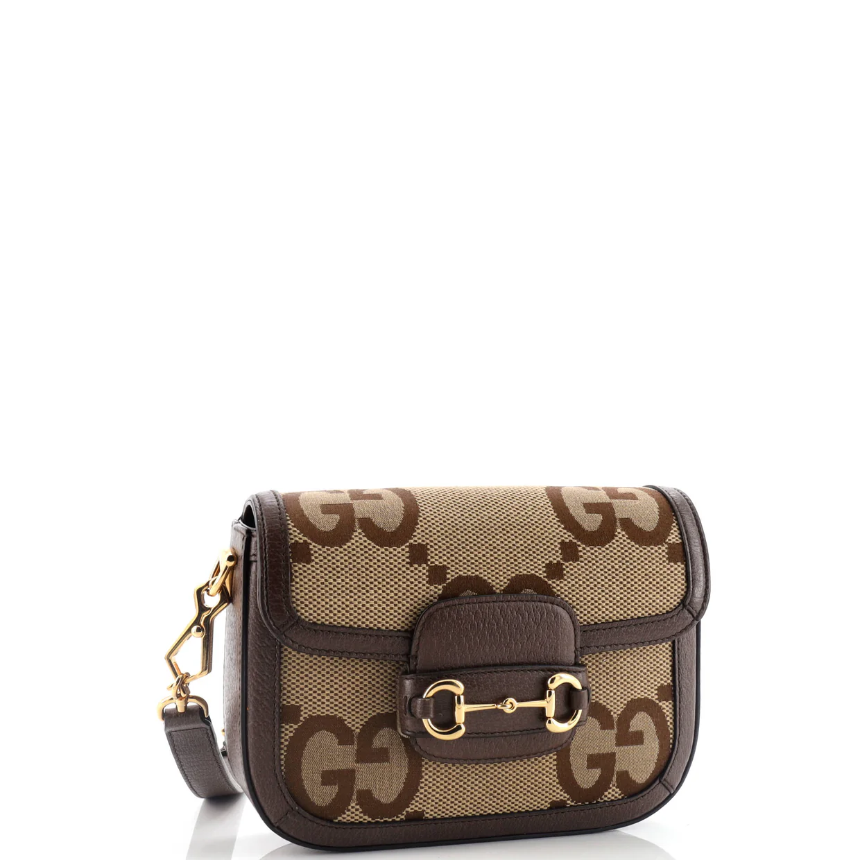 Horsebit 1955 Shoulder Bag Jumbo GG Canvas Mini - Deep Luxury