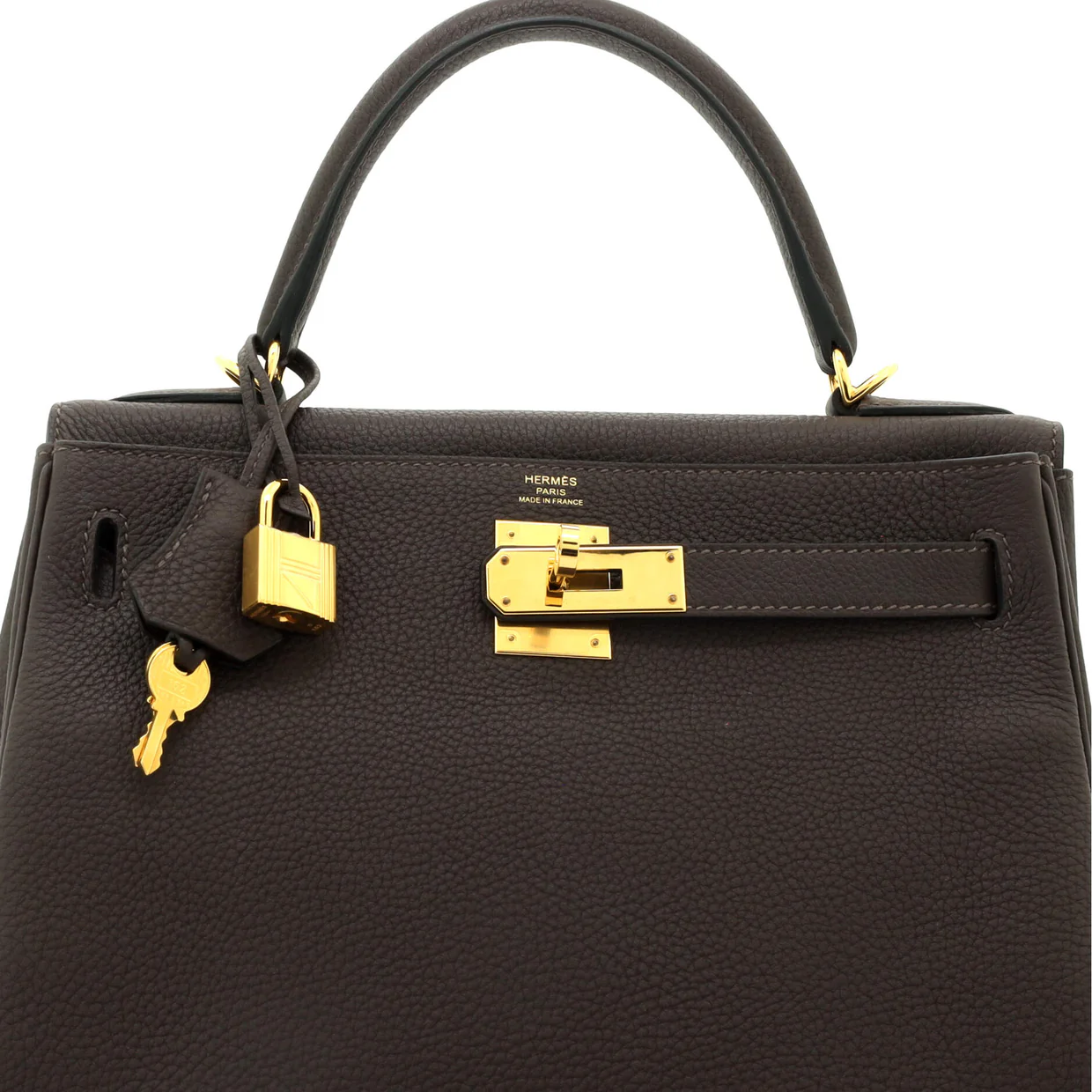 Kelly Handbag Havane Togo with Gold Hardware 28 - Deep Luxury