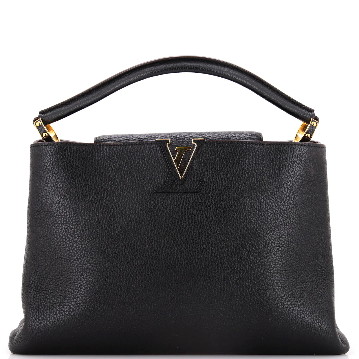 Capucines Bag Leather MM - Deep Luxury