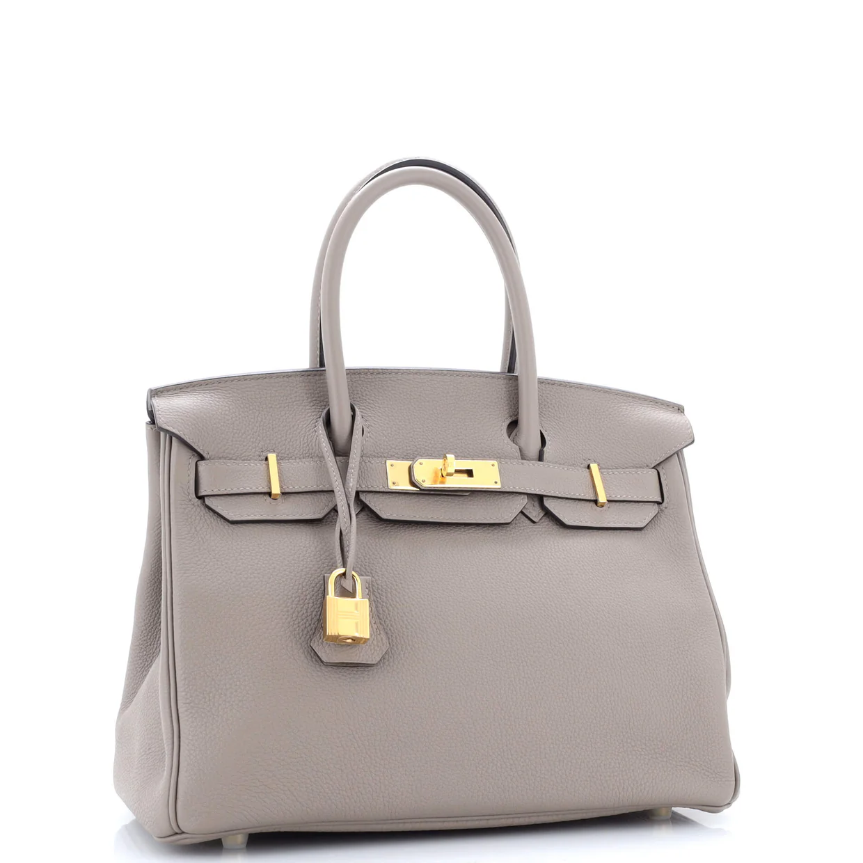 Birkin Handbag Grey Togo with Gold Hardware 30 - Deep Luxury