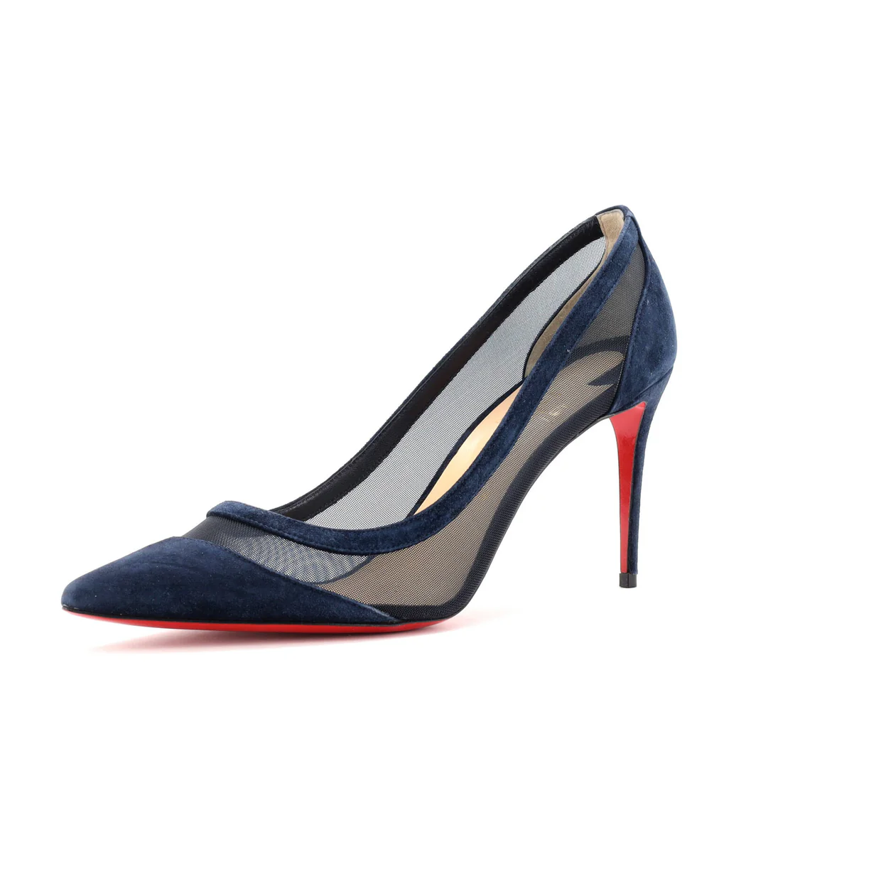 Women's Galativi Pumps Suede and Mesh 85 - Deep Luxury
