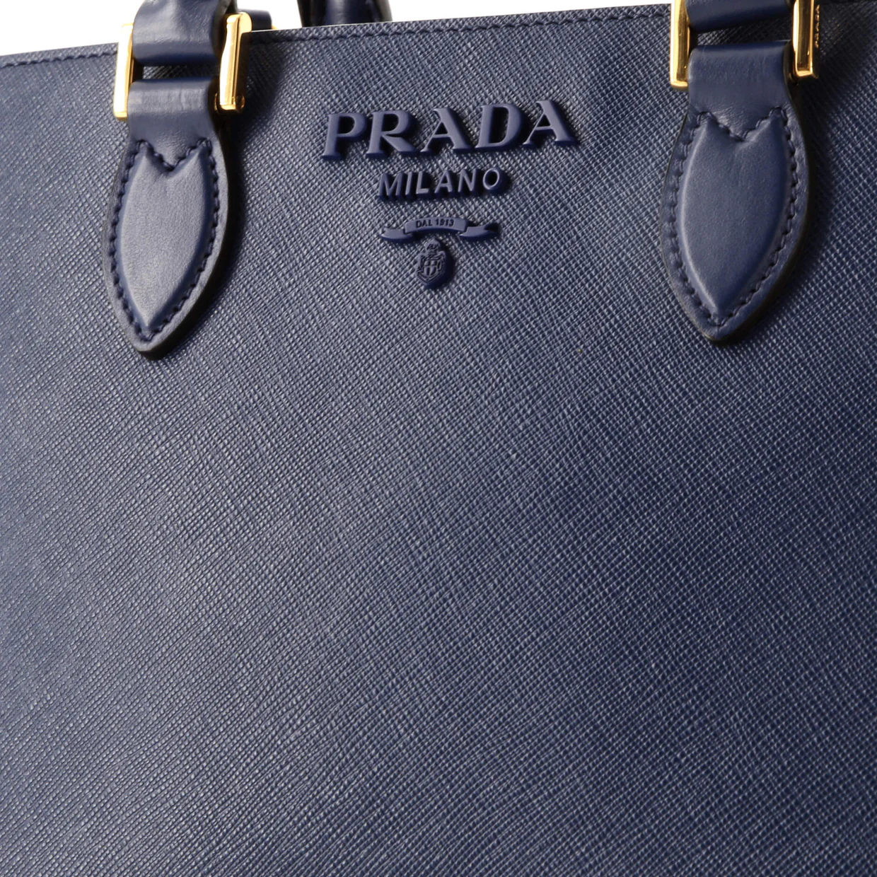 Monochrome Tote Saffiano with City Calf Small - Deep Luxury
