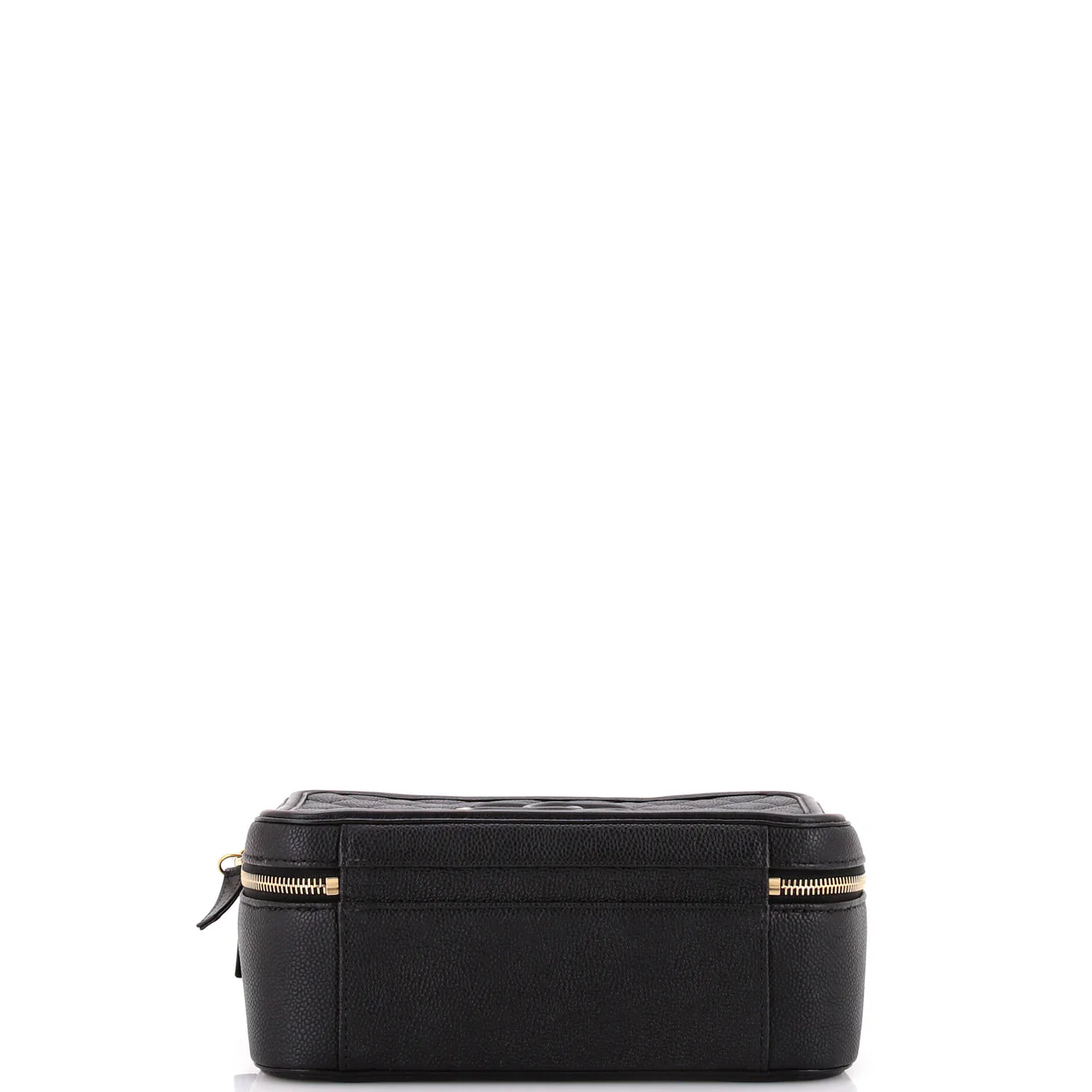 Filigree Vanity Case Quilted Caviar Large - Deep Luxury