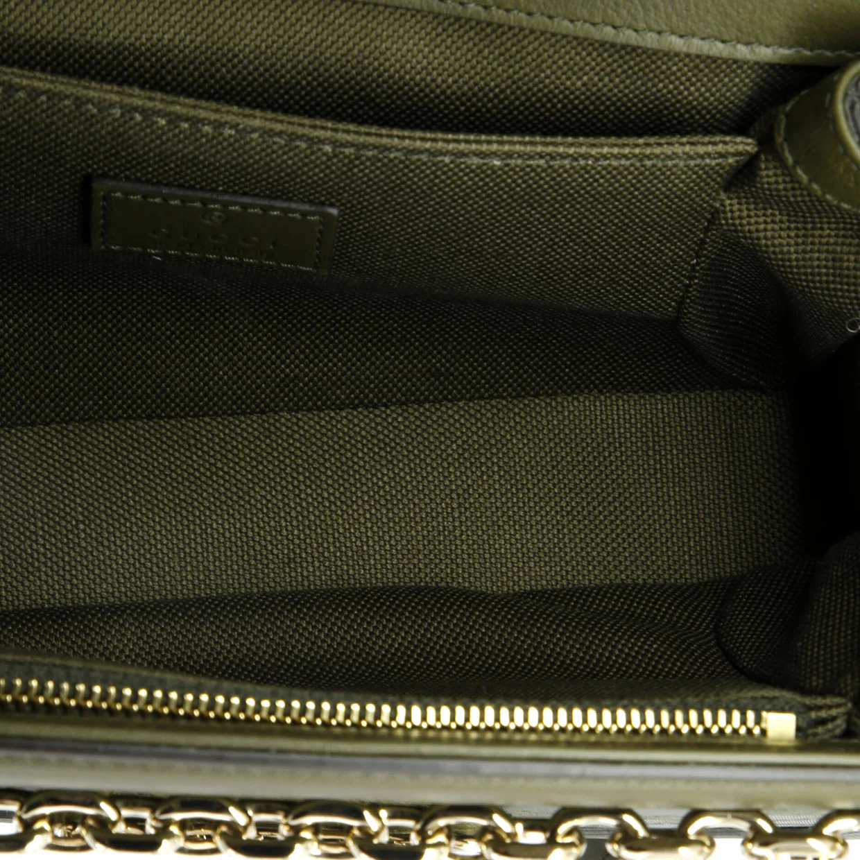 Go Shoulder Bag GG Canvas with Leather Small - Deep Luxury