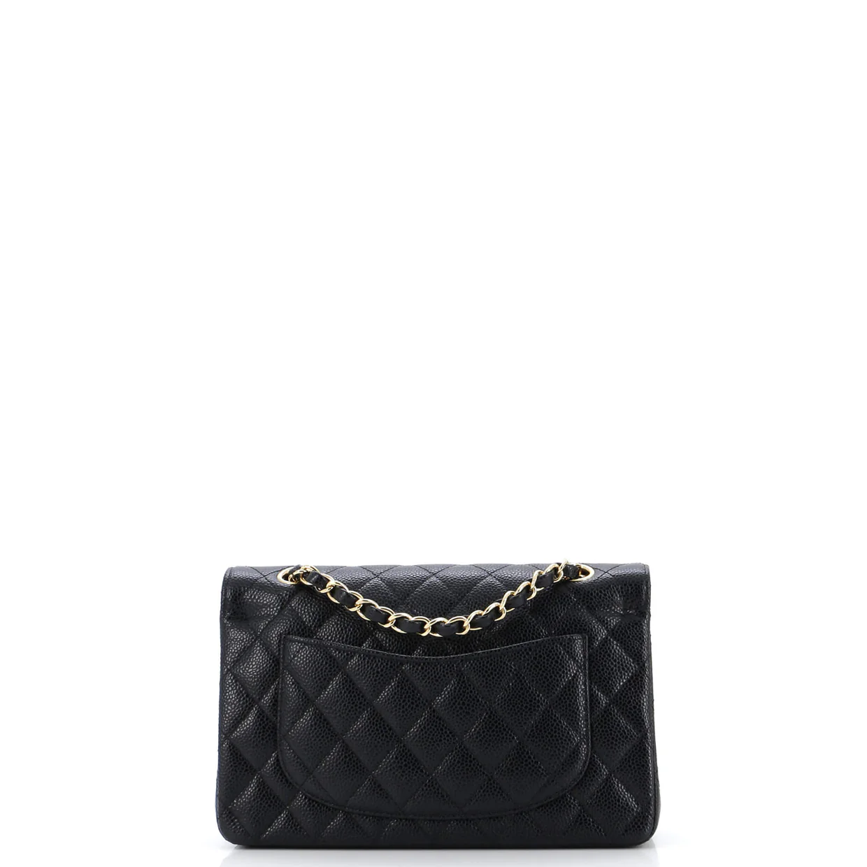 Classic Double Flap Bag Quilted Caviar Small - Deep Luxury
