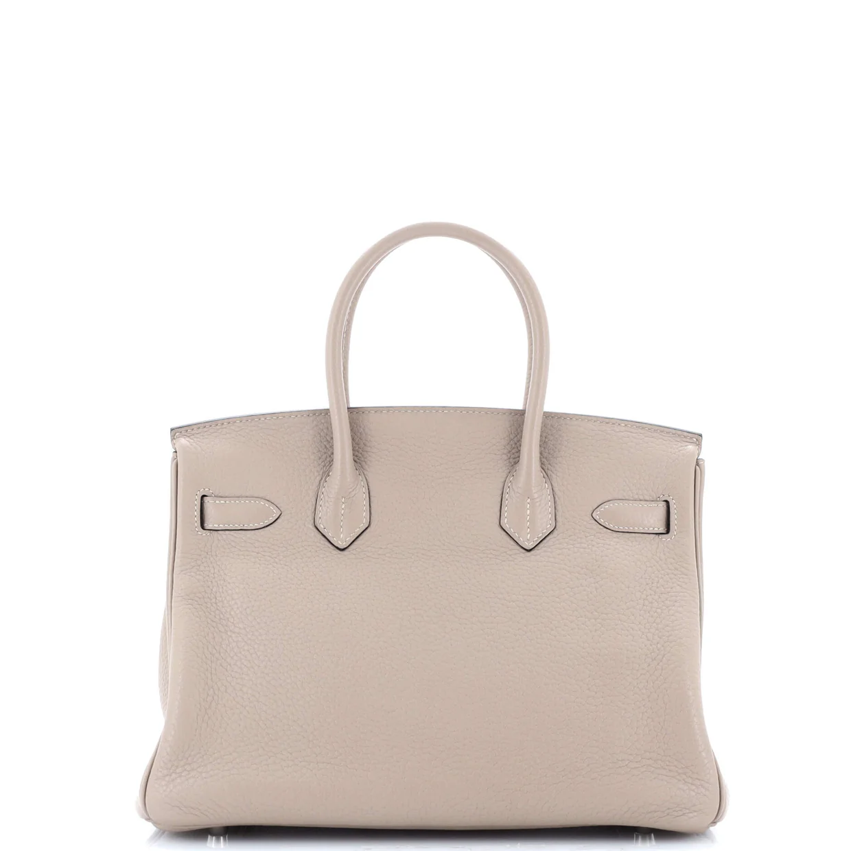 Birkin Handbag Grey Clemence with Palladium Hardware 30 - Deep Luxury