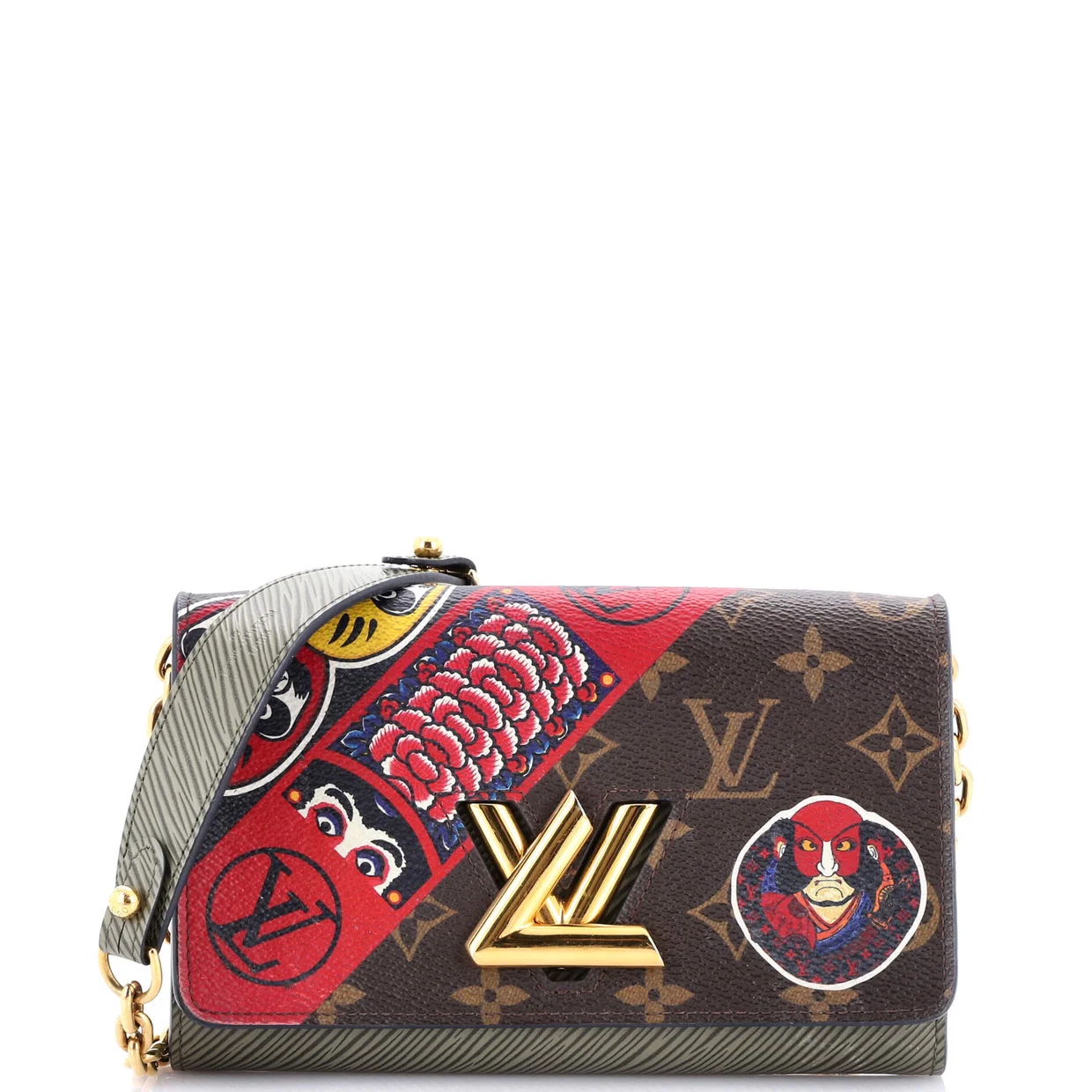 Twist Chain Wallet Limited Edition Kabuki Stickers Monogram Canvas - Deep Luxury