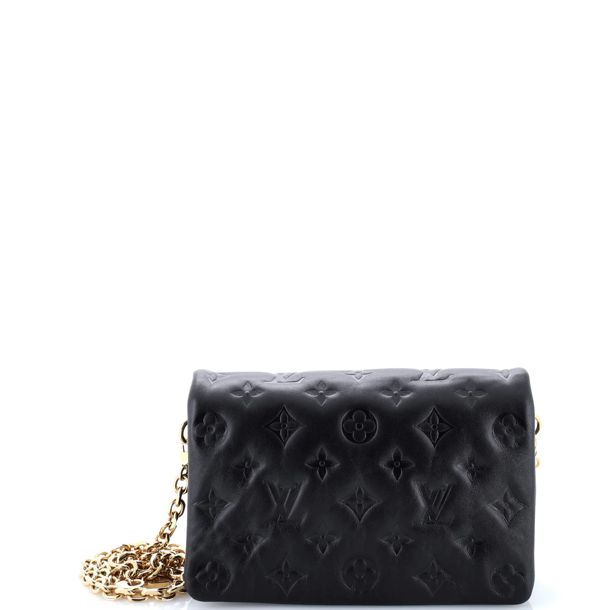 Coussin Pochette Monogram Embossed Lambskin - Deep Luxury