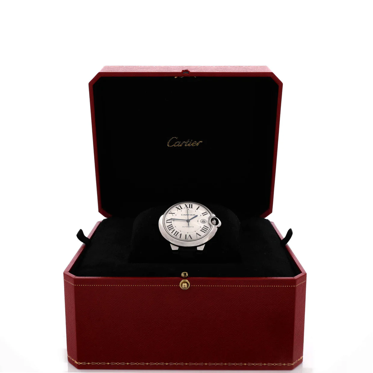 Ballon Bleu de Cartier Automatic Watch Stainless Steel and Alligator 42 - Deep Luxury