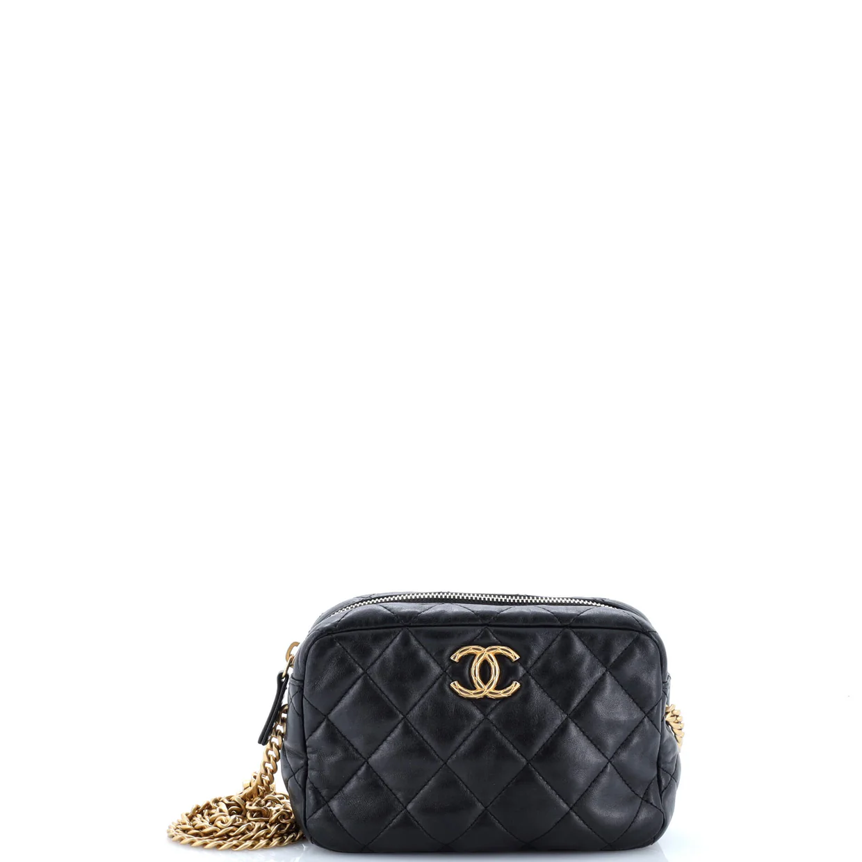 Pillow Crush Camera Bag Quilted Lambskin Mini - Deep Luxury