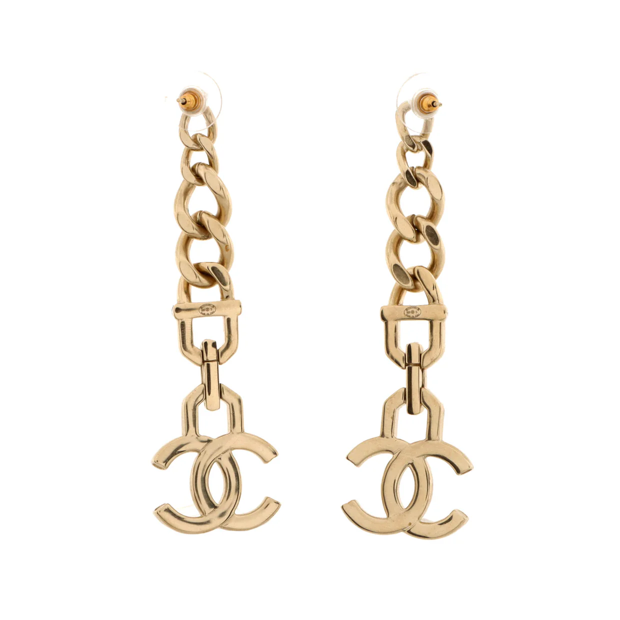 CC Vendome Dangle Earrings Metal with Crystals and Faux Pearls - Deep Luxury