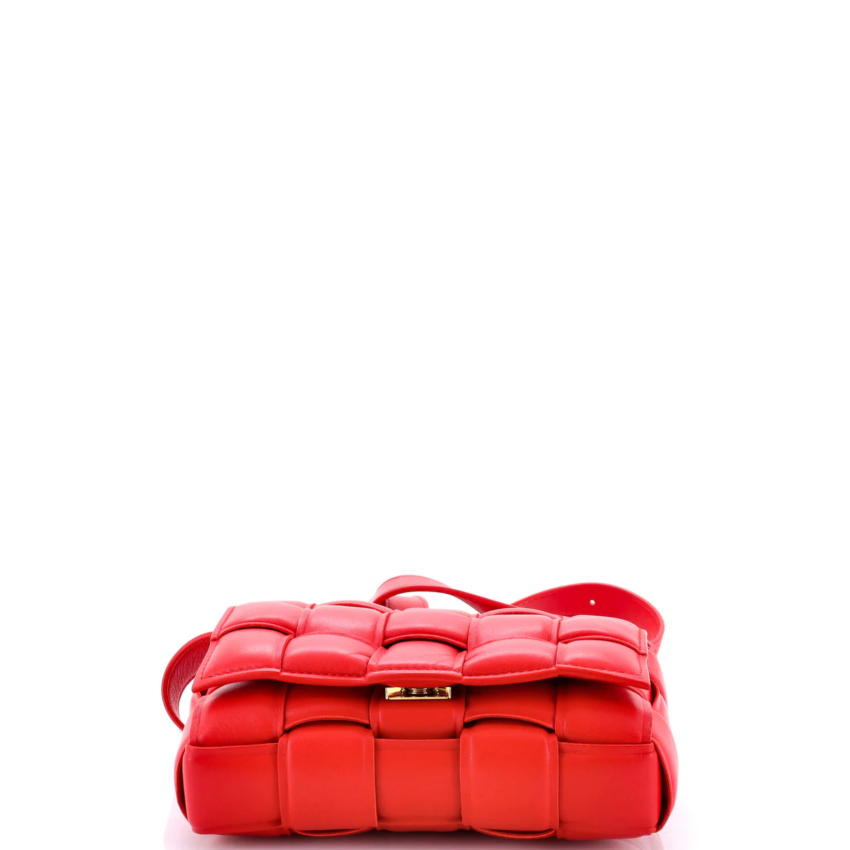 Cassette Crossbody Bag Padded Maxi Intrecciato Leather Small - Deep Luxury