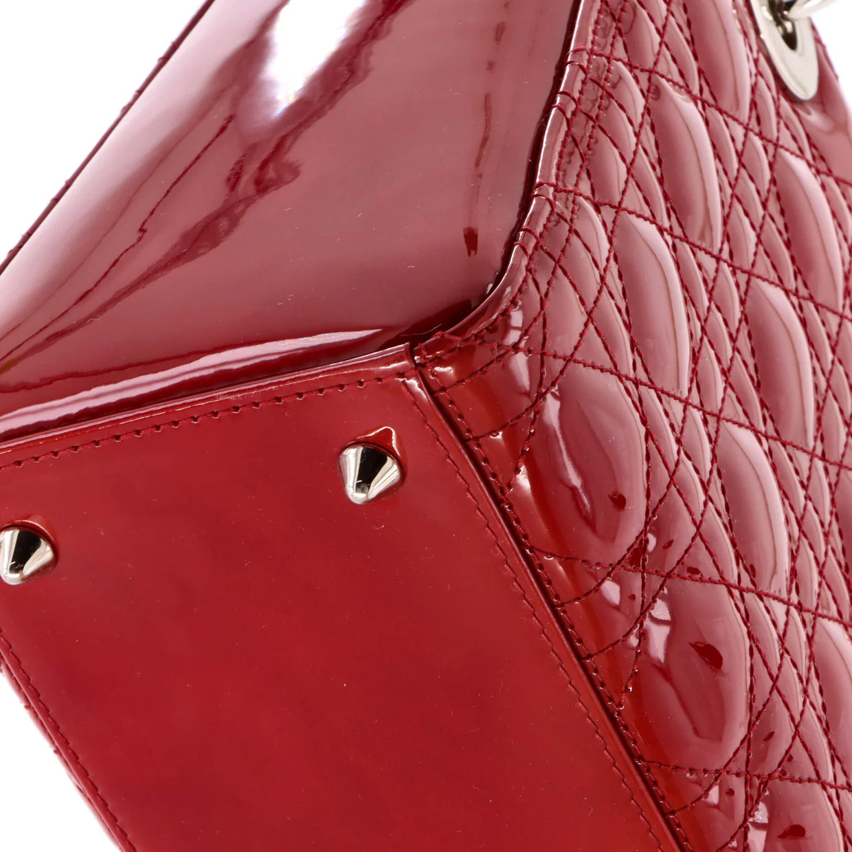 Lady Dior Bag Cannage Quilt Patent Medium - Deep Luxury