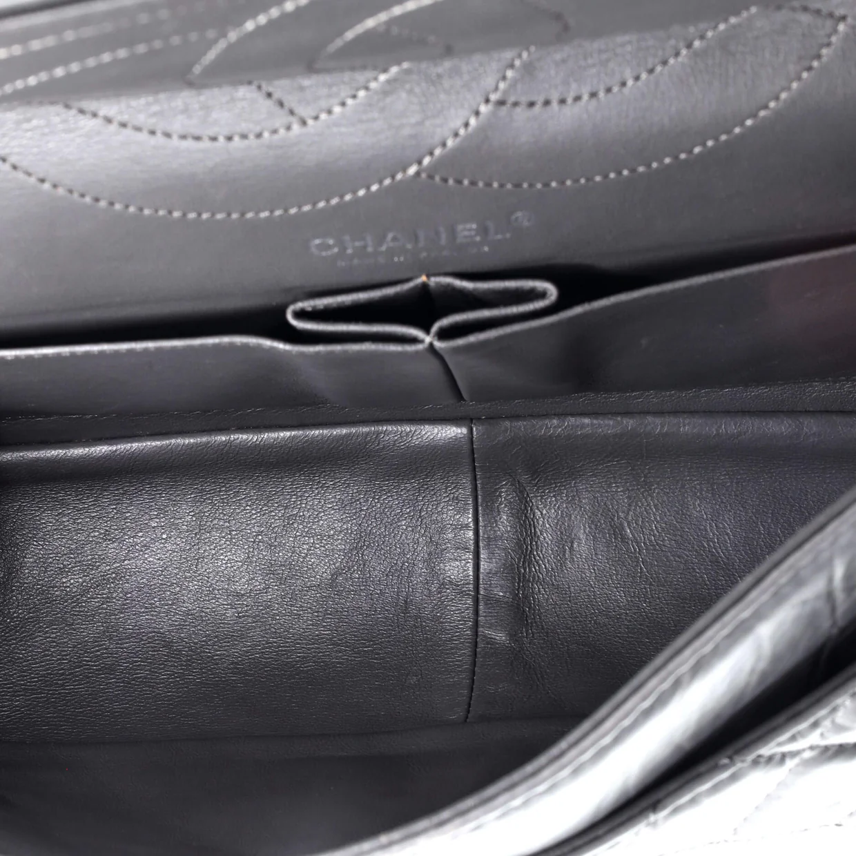 Reissue 2.55 Flap Bag Quilted Aged Calfskin 227 - Deep Luxury