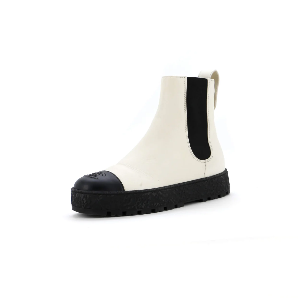 Women's CC Turnlock Cap Toe Chelsea Boots Leather - Deep Luxury