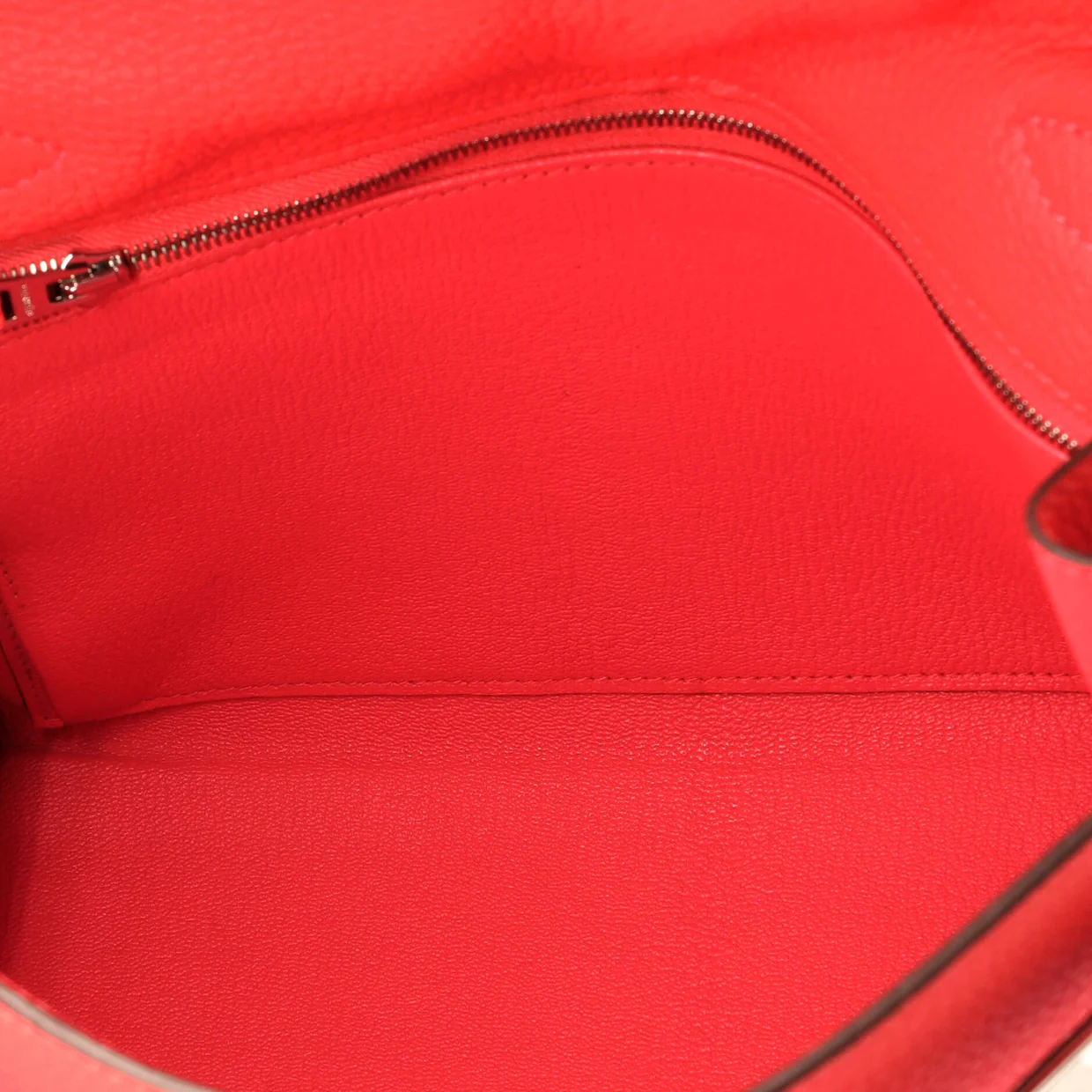 Kelly Handbag Rouge Pivoine Clemence with Palladium Hardware 28 - Deep Luxury