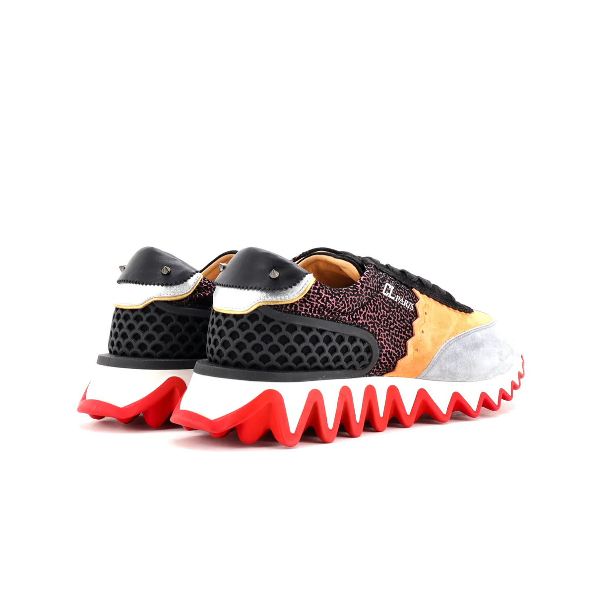Loubishark Sneakers Leather and Suede - Deep Luxury