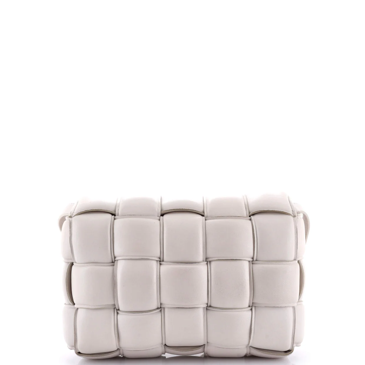 Cassette Crossbody Bag Padded Maxi Intrecciato Leather - Deep Luxury